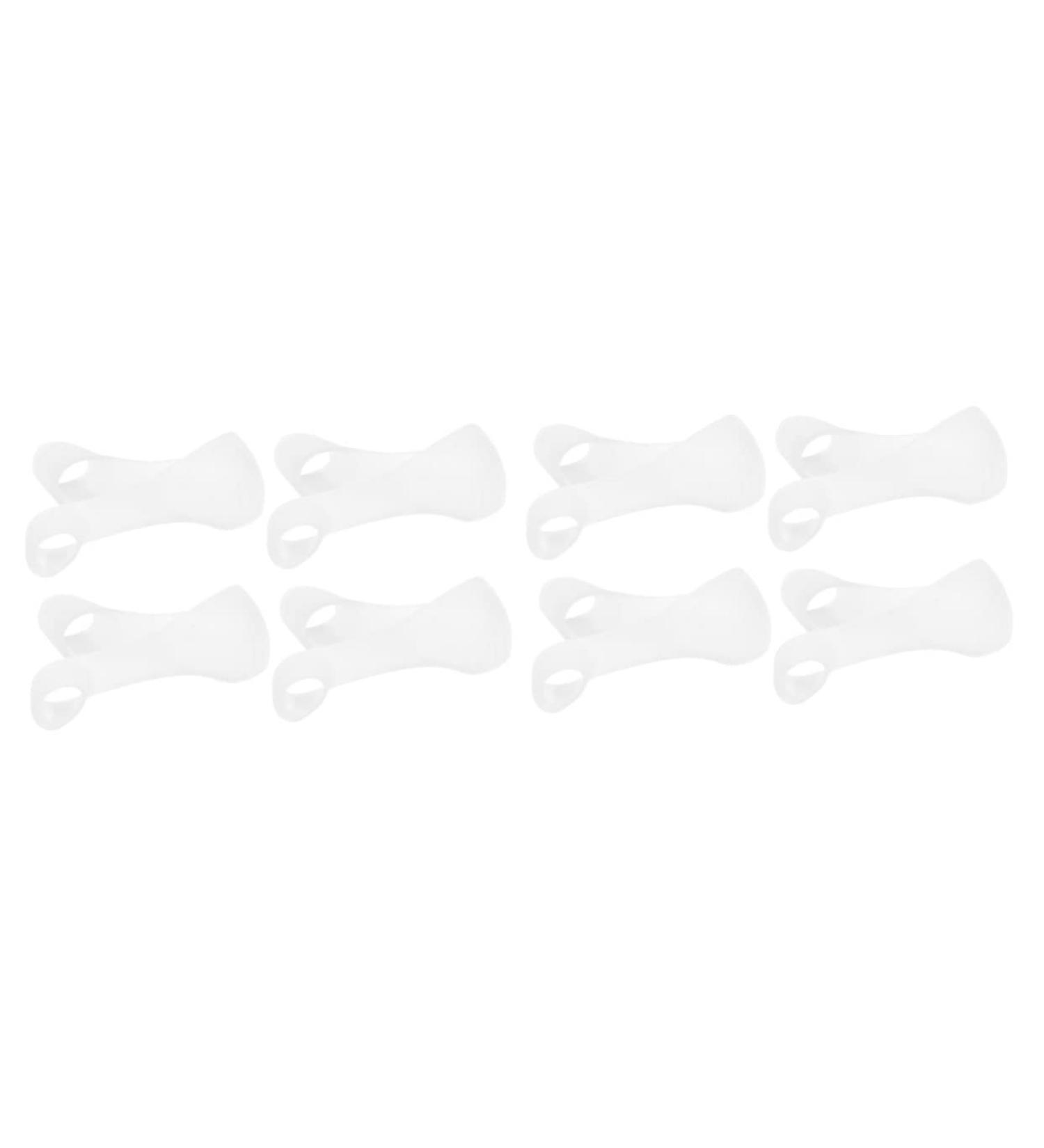 Sleeve Protectors 8 Pcs with Big Splitter, Thumb Protector, and Hallux Valgus Separators - Convenient Straps for Men - Soft Elasto Gel - Transparent - 23.5x2.3cm - Set of 2 - Buy Online on GoSupps.com