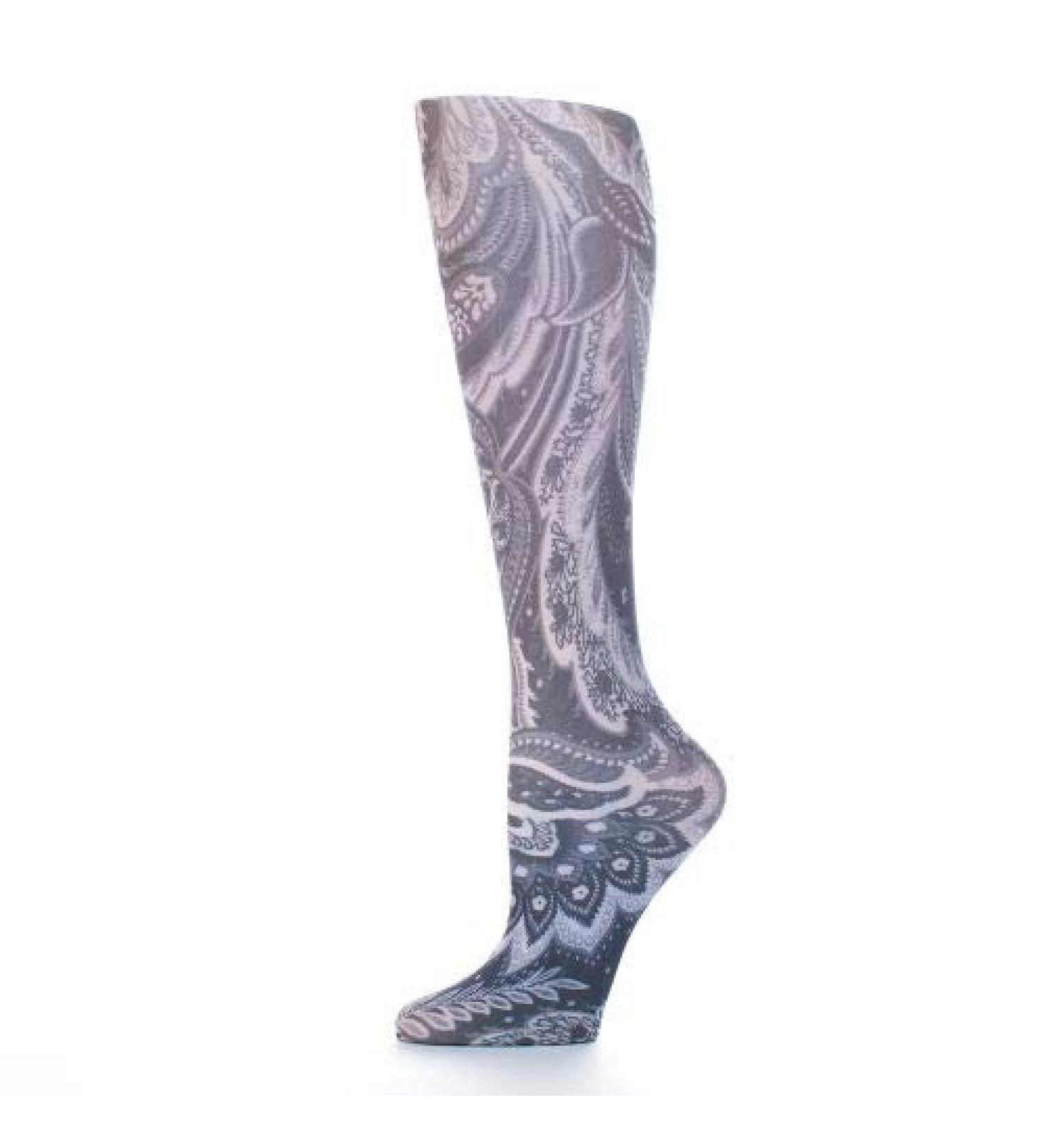 Red Moby Celeste-Stein-CMPS-3-2216 Womens 20-30 mmHg Compression Sock - Black Calypso