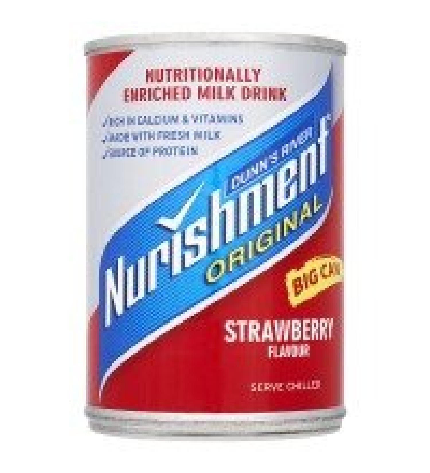 Dunns River Nurishment Strawberry Energy Drink - 12 x 400gm