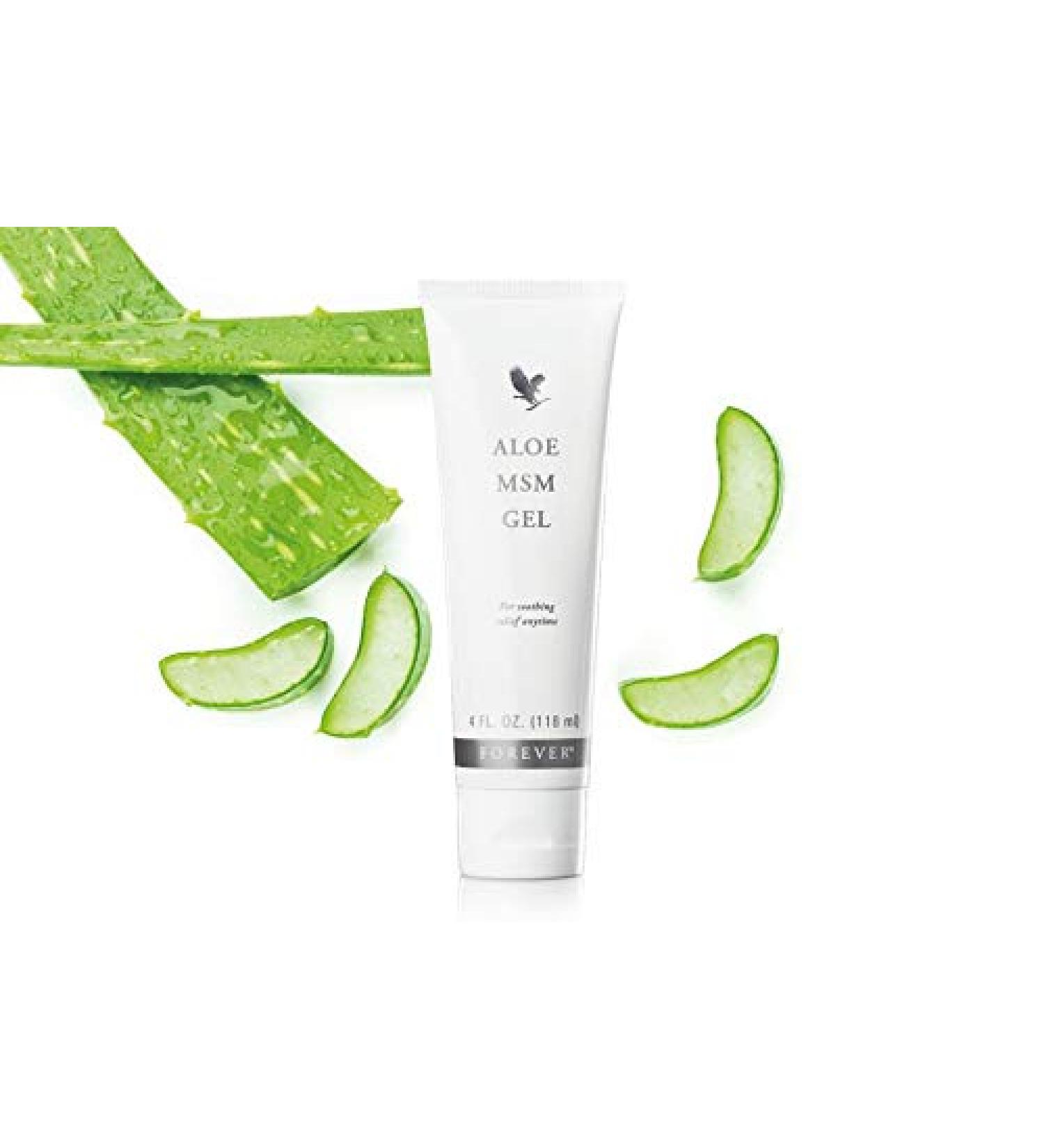 Forever Living Aloe MSM Gel Skin Care|Soothes joints and muscles| 118ml