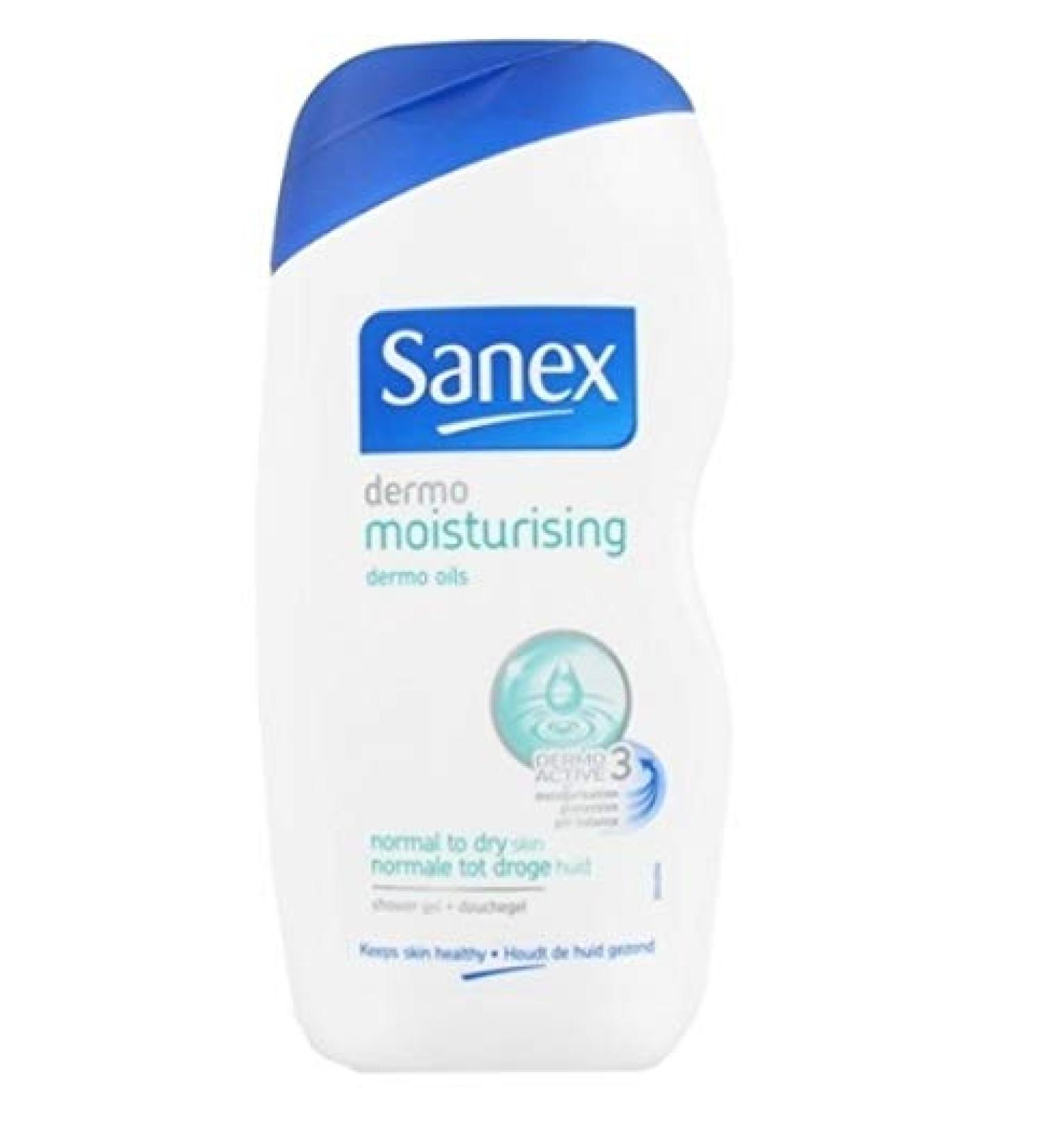 Sanex SANEX Pack of 3 unisex "Dermo Moisturizing" shower gels for normal to dry skin 500 ml
