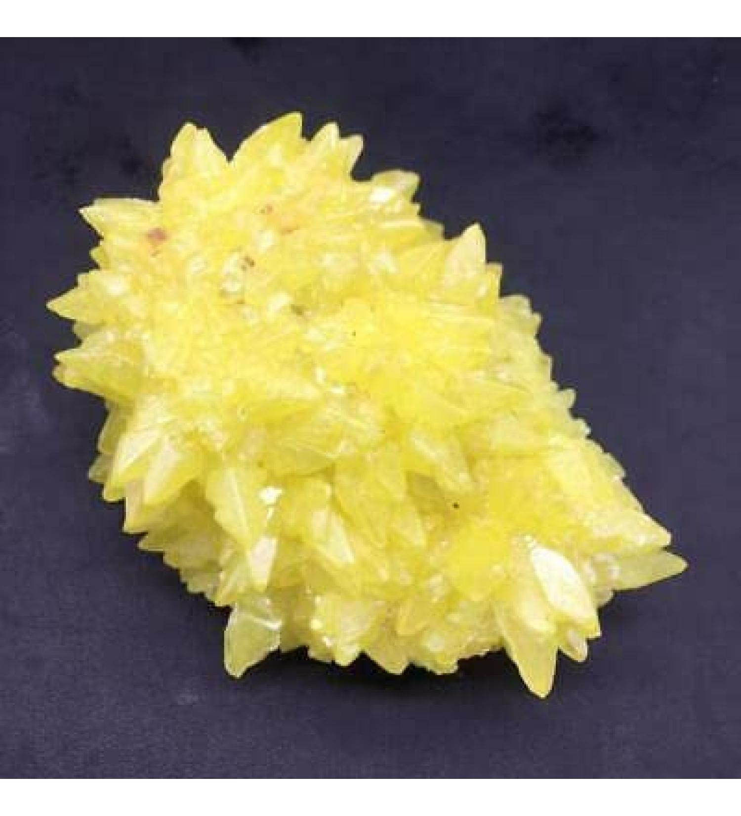 Room Decoration Natural Sulphur Quartz Crystal Cluster Specimen Reiki Raw Gemstone 236g - Buy Online on GoSupps.com