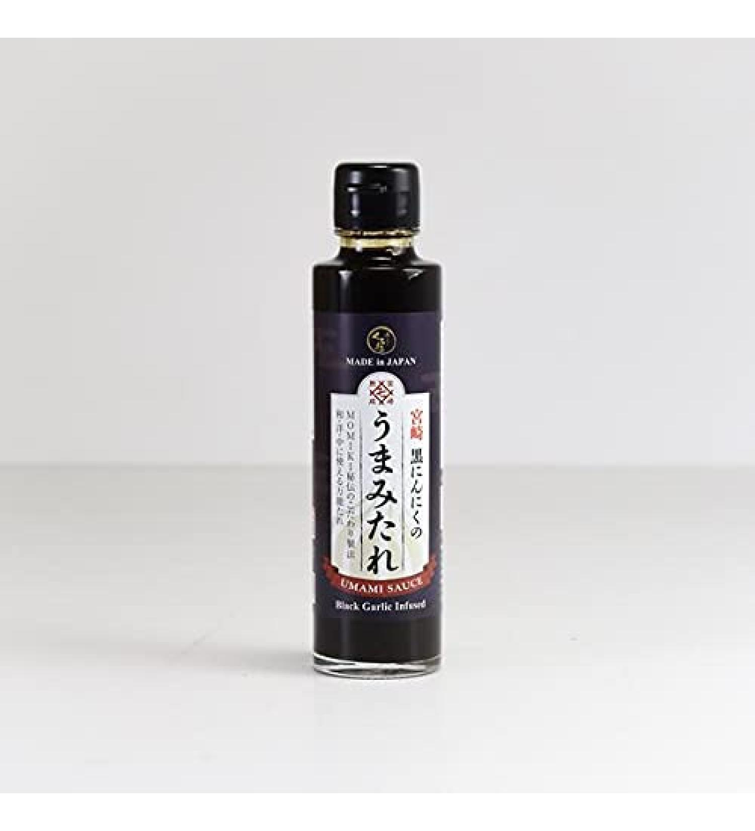 Momiki Black Garlic Katsuo Kombu Shiitake Sauce 180g - Authentic Japanese Flavor - Buy Online on GoSupps.com