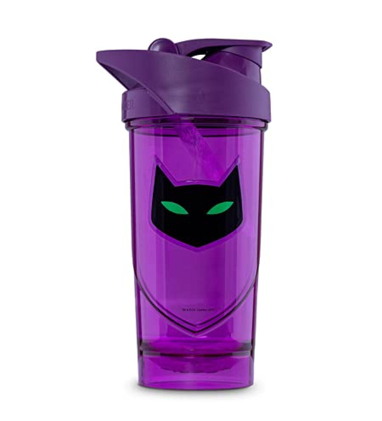 Shieldmixer Hero Pro Classic Shaker Catwoman - BPA-Free 700ml Protein Shaker & Fitness Bottle - Purple Gym Accessories - Buy Online on GoSupps.com