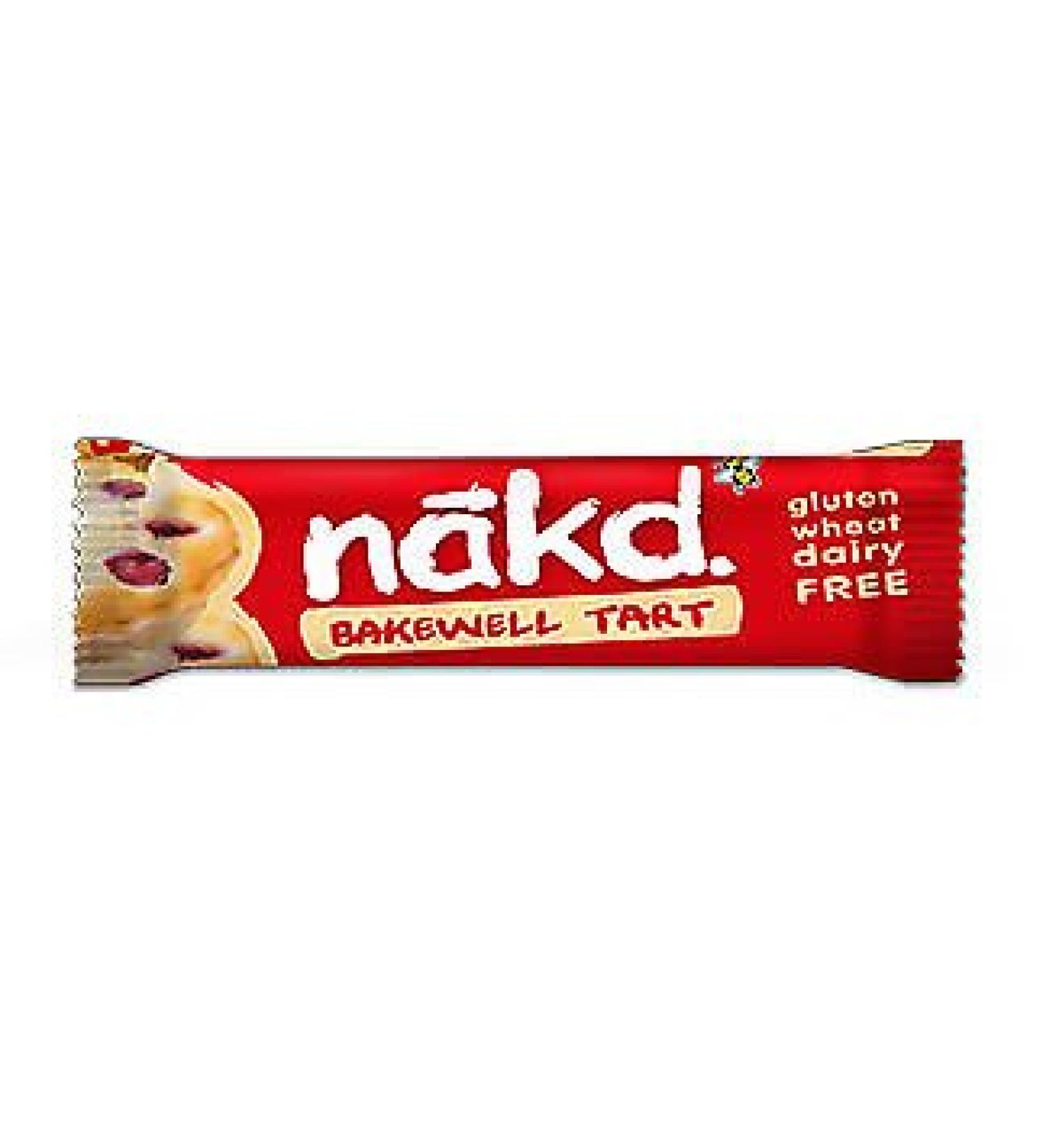 Nakd Bakewell Set of 4 bars of fresh fruit without gluten wheat and sugar 35 g