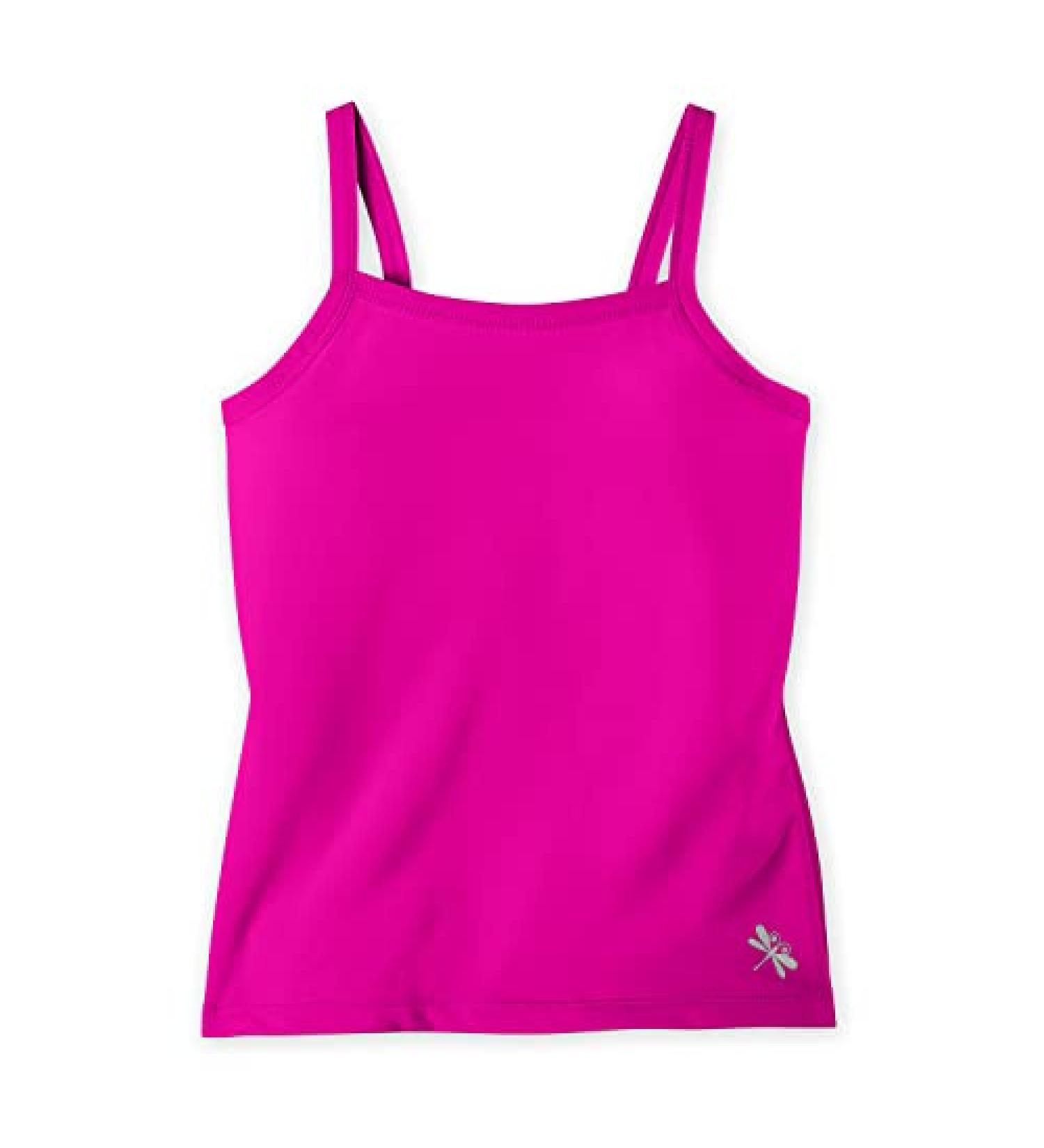 Dragonwing Girlgear Bright Pink Girls Sports Cami | Active Teen and Tween Shelf Bra Tank - Buy Online on GoSupps.com