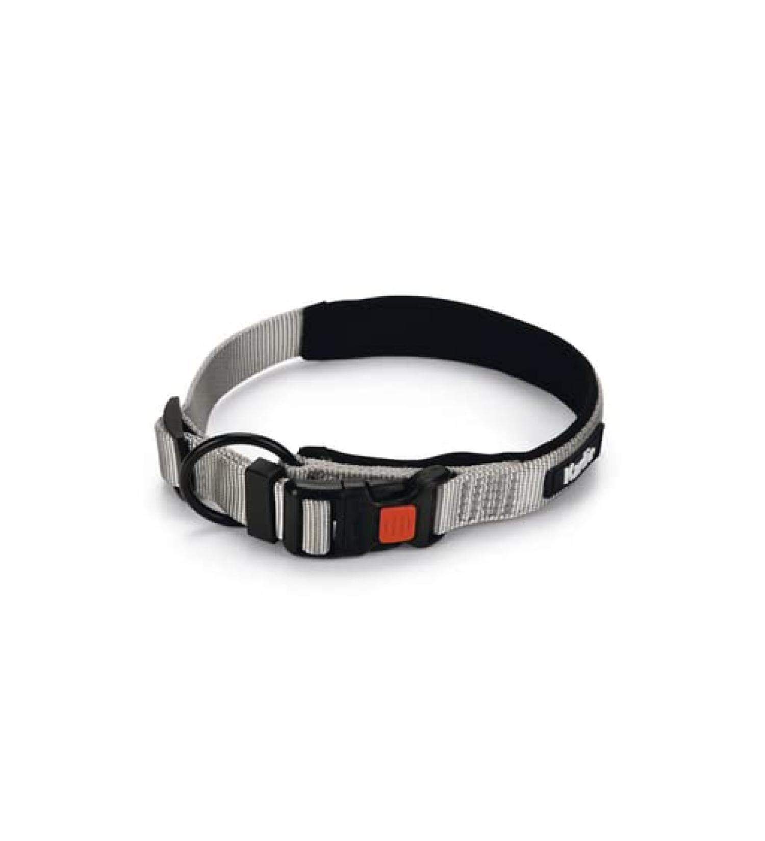 Karlie Art Sportiv Premium dog collars nylon grey 50-55x2.5 cm Grey L: 50-55 cm W: 25 mm
