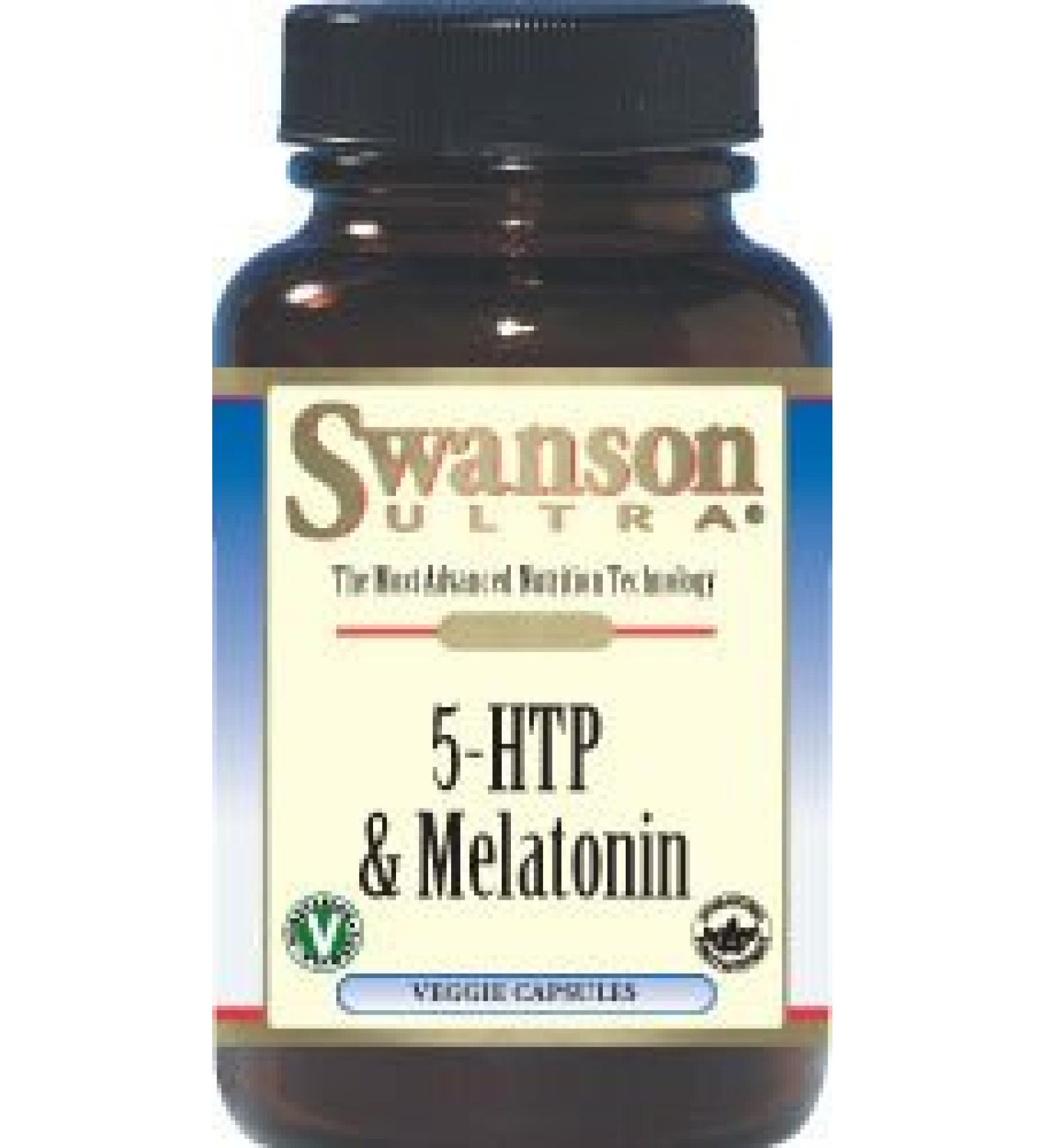 Swanson 5-Htp & Melatonin 30 Veg Capsules