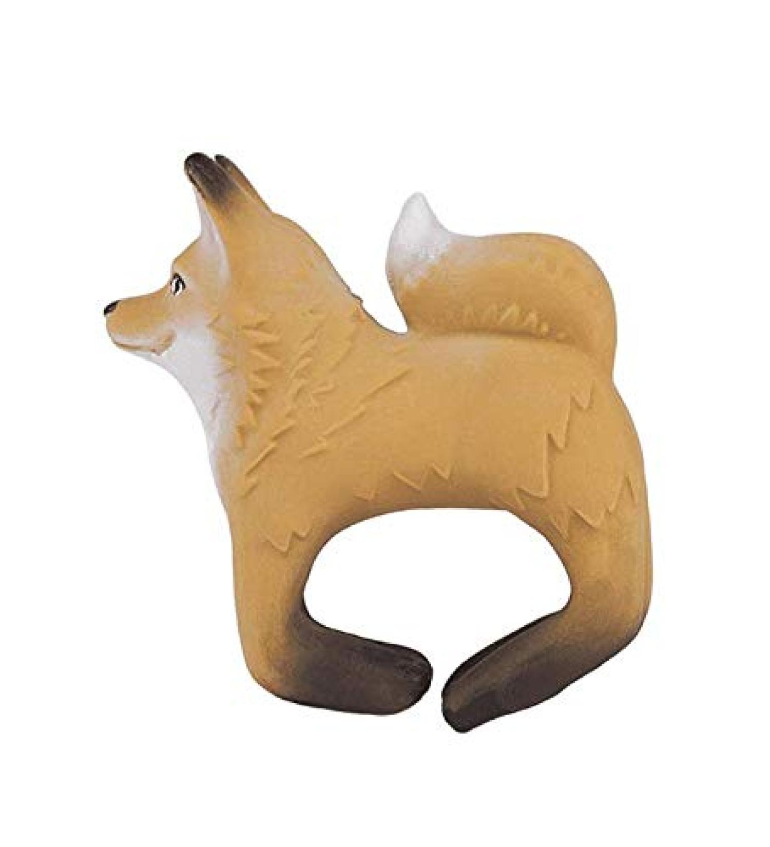 Oli & Carol Chewable Bracelet - Rob The Fox (Brown) | Eco-Friendly Silicone Teething Toy - Buy Online on GoSupps.com