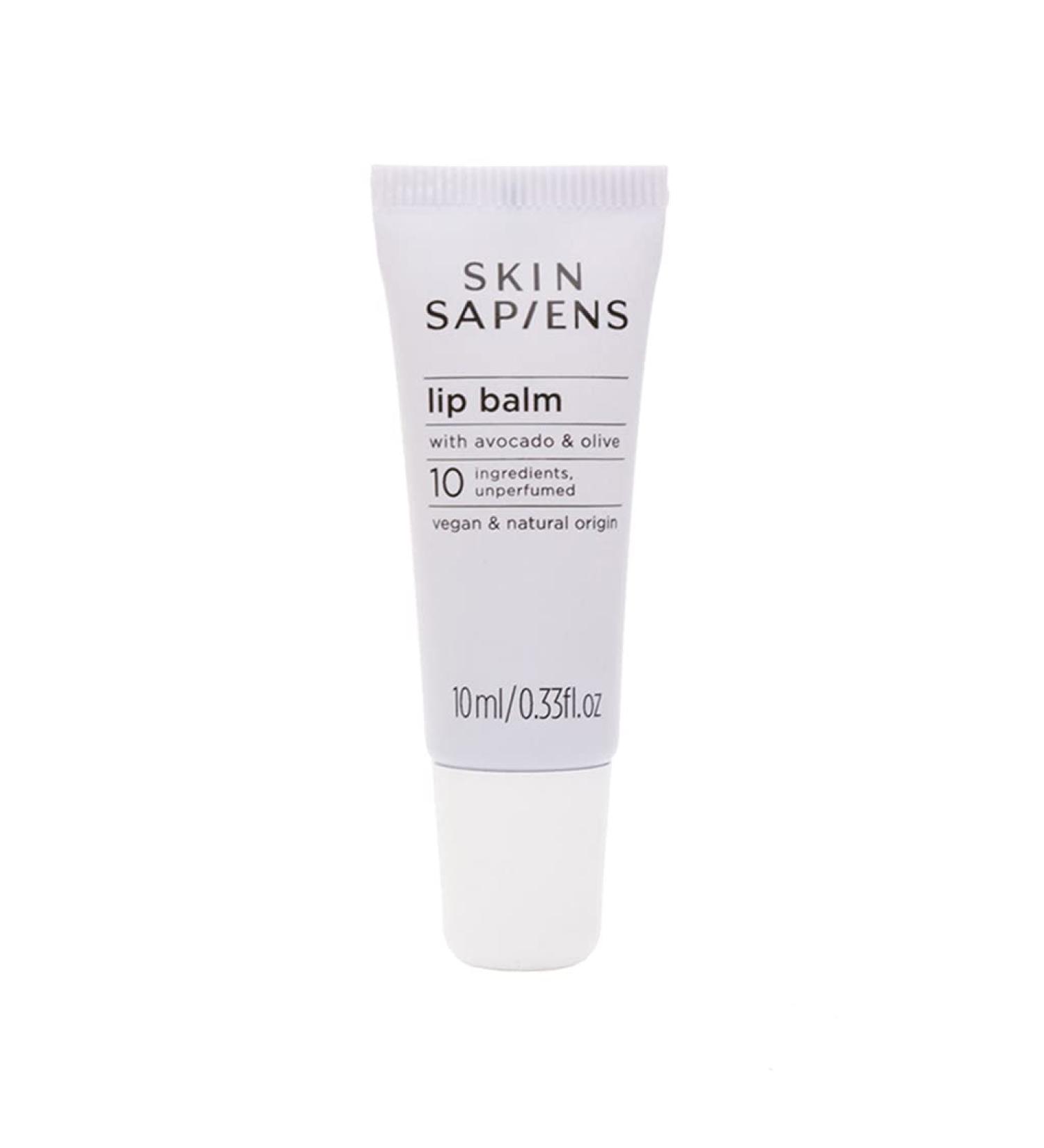 SKIN SAPIENS Nourish & Protect Lip Balm with Avocado & Olive 100% Natural Ecocert Cosmos Unflavoured Lip Care For Men and Women Cruelty Free and Vegan Skincare For Sensitive Skin 10 ml - Buy Online on GoSupps.com