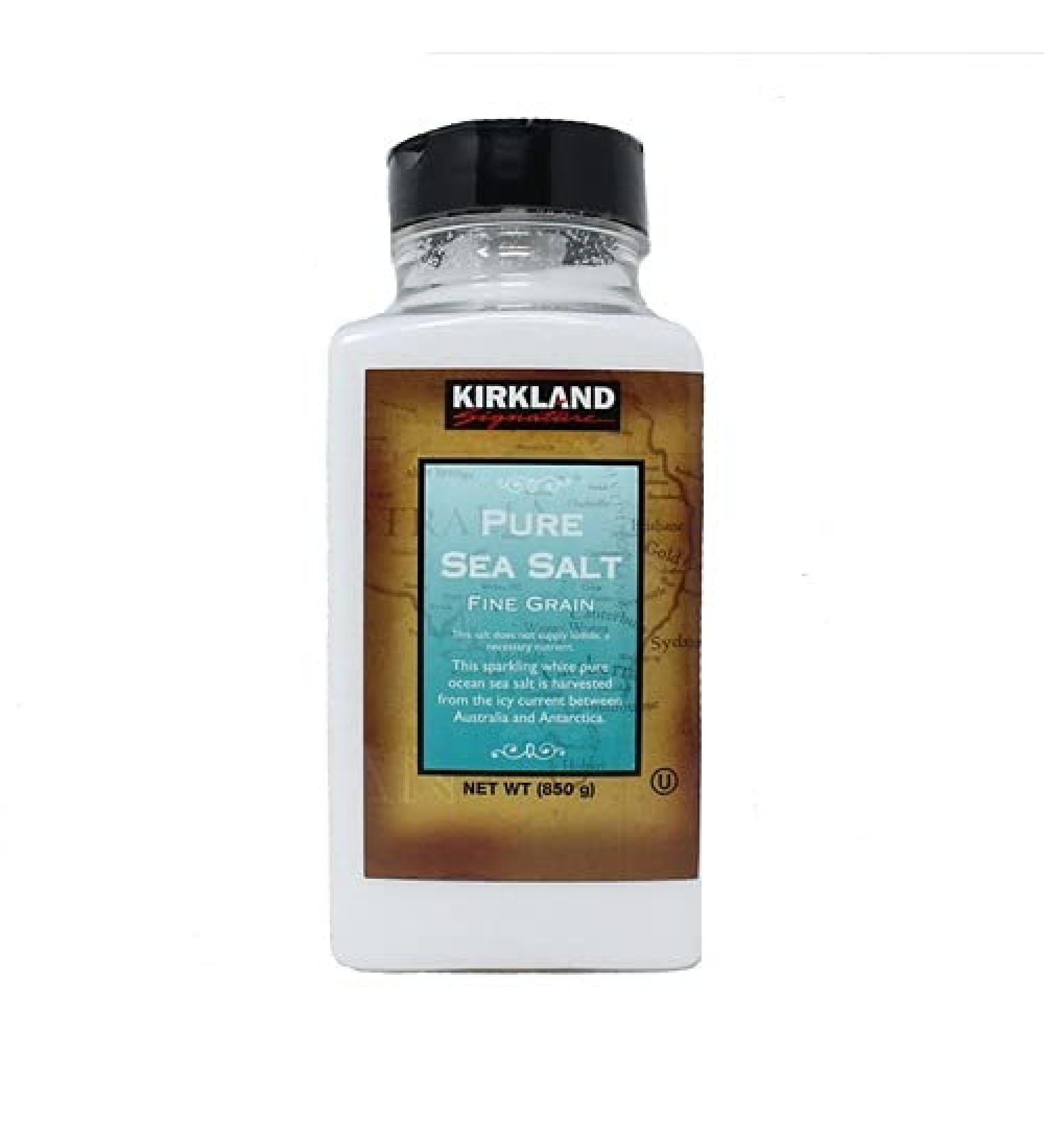 Kirkland Signature Pure Sea Salt Fine Grain 850g