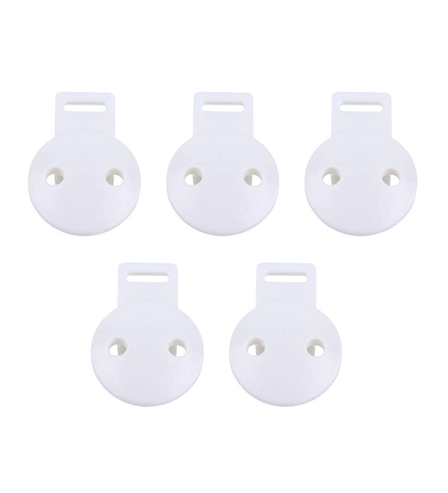 Meokro Pacifier Holder Set - 5 Plastic Holders in White/Opulent Garden - Ideal for International Shipping | Shop Now! - Buy Online on GoSupps.com