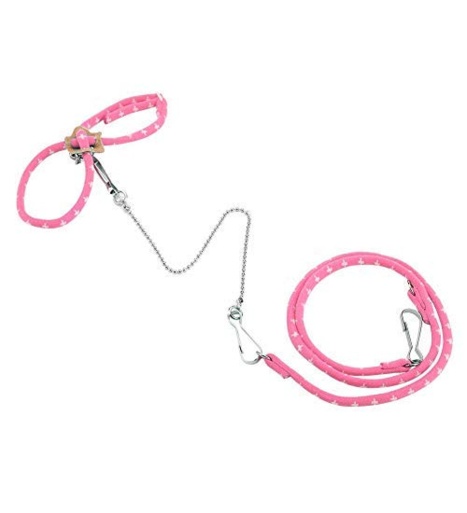 Adjustable Hamster Harness & Leash | Anti-Bite Vest for Hamsters Gerbils Rats Mice Ferrets & Squirrels - Pink - Buy Online on GoSupps.com