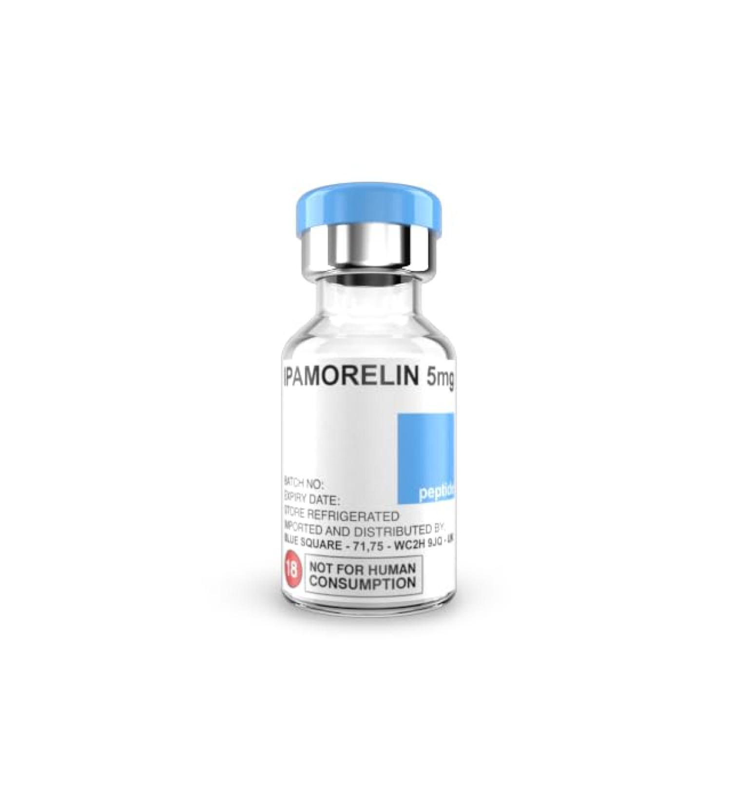 BLUE SQUARE PEPTIDE UK LYPHOLISED CRYSTAL PRODUCTS (IPAMORELIN 5MG) - Buy Online on GoSupps.com