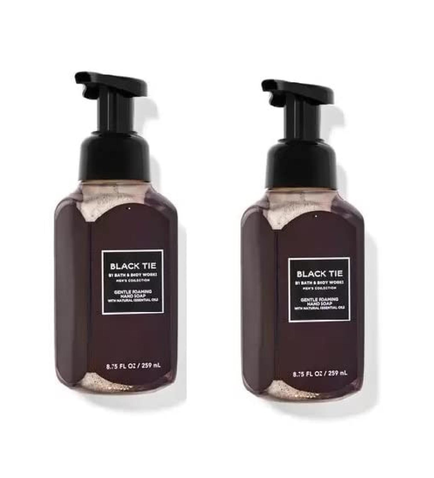 Bath & Body Works Black Tie Gentle Foaming Hand Soap 8.75 Ounce 2-Pack (Black Tie)