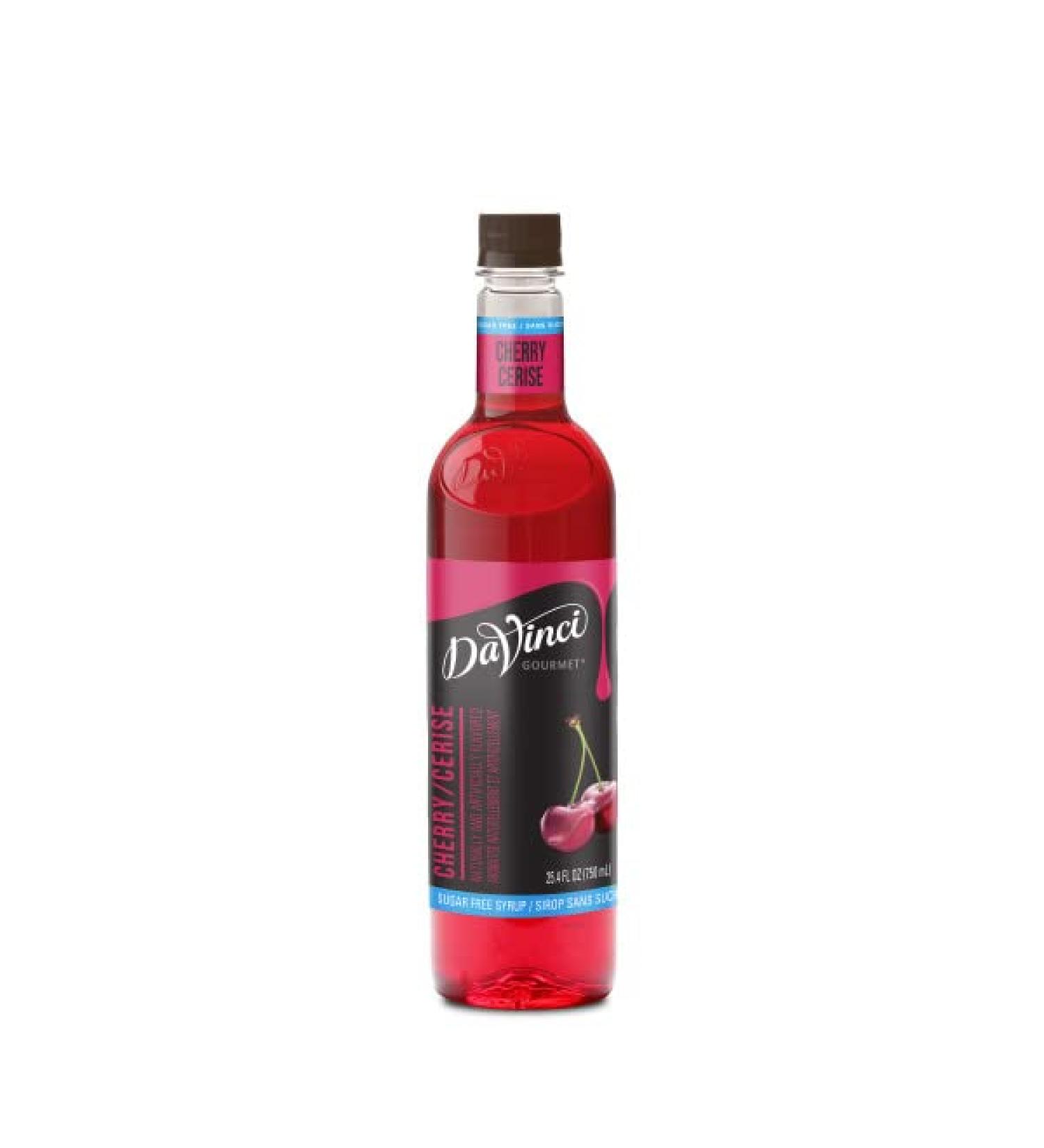 Davinci Gourmet Sugar Free Cherry Syrup 25.4oz - Cherry Flavor | 25.4 Fl Oz (Pack of 1) - Buy Online on GoSupps.com