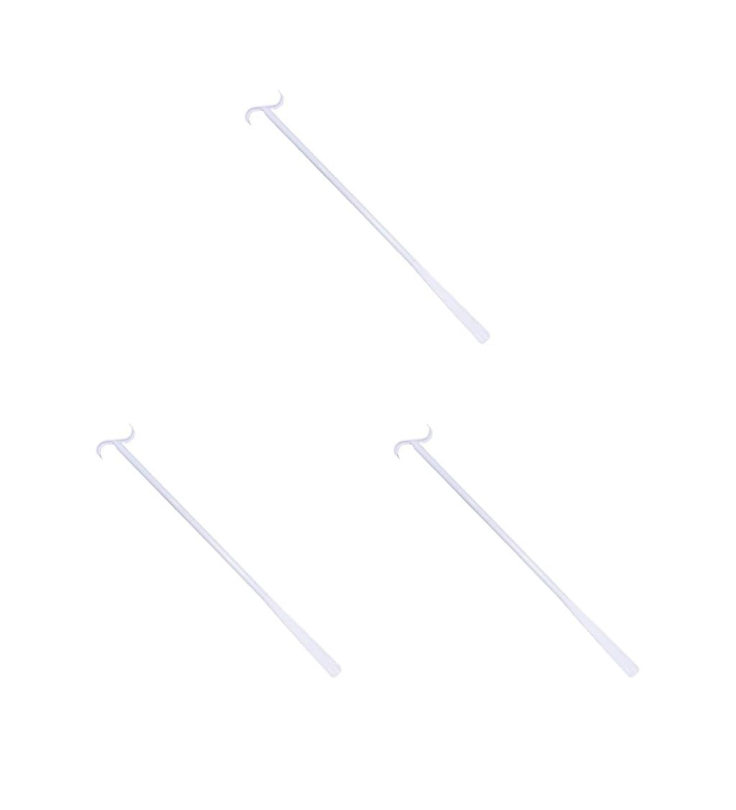 3 Set Dressing Stick with Travel Bag & Shoehorn - White 88 cm | Easy Dressing Aid for Pants - Buy Online on GoSupps.com