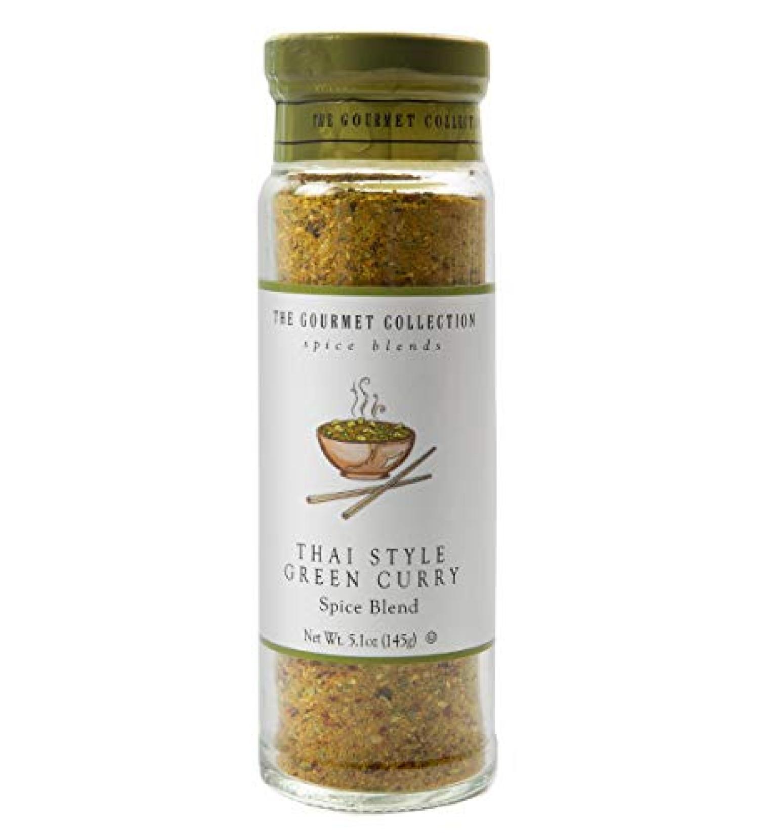 Gourmet Collection Thai Style Green Curry Spice Blend - Spicy Sweet Seasoning for Chicken, Vegetables, Fish - 156 Servings - Buy Online on GoSupps.com