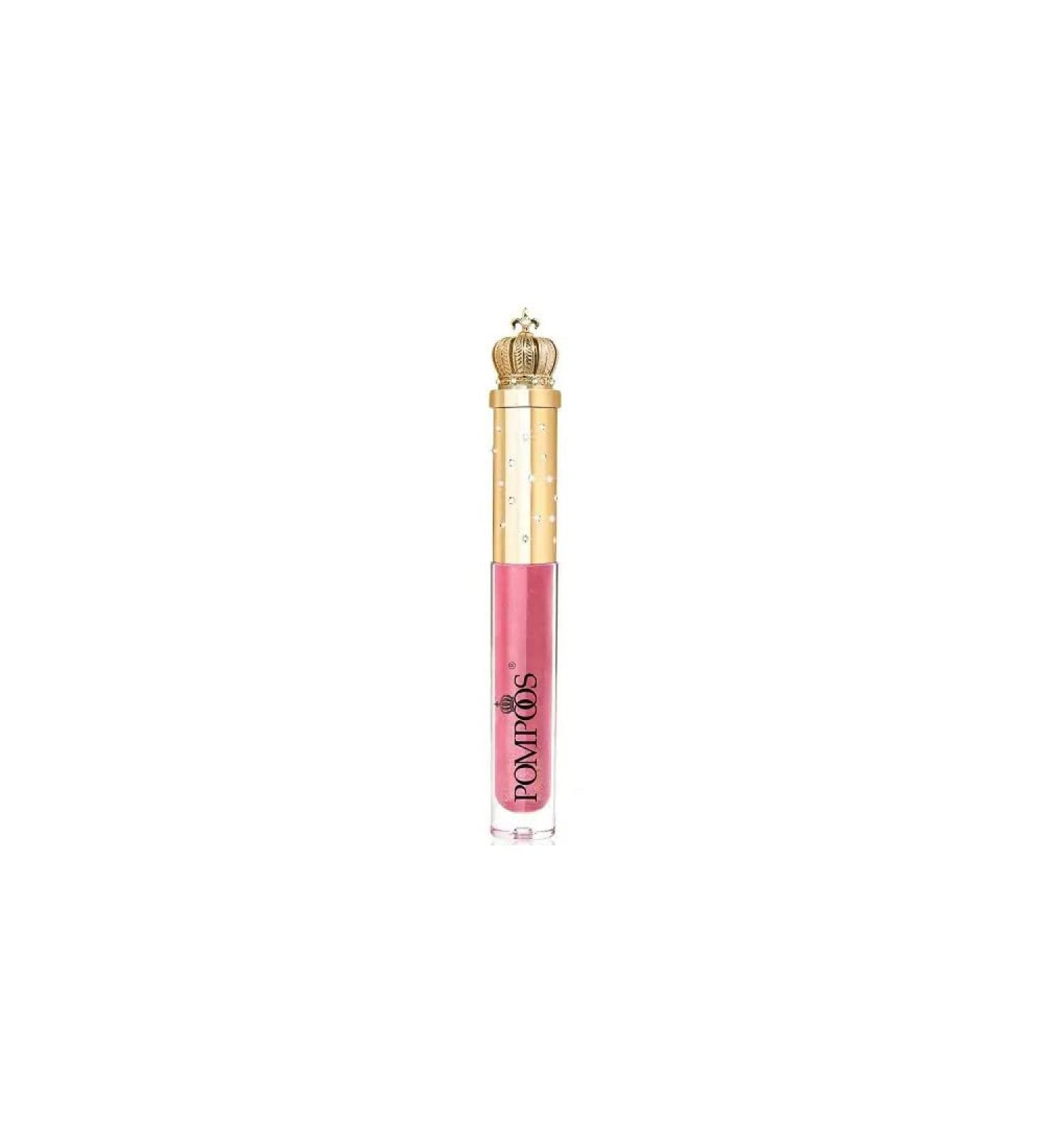 Harald Gl ckler Pomp s Cosmetics Lipgloss transparent with glitter make-up lips no. 02 Rose 2 ml