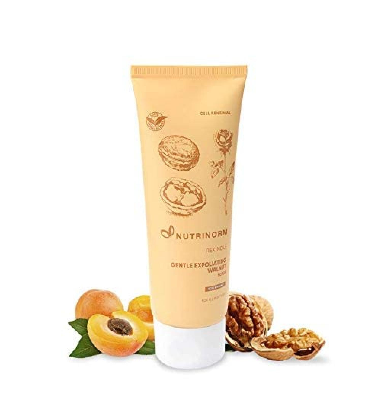 Gentle Exfoliating Walnut Scrub - Anti-Oxidant Enriched Phenols for All Skin Types - 3.53 oz - International Shipping Available - Buy Online on GoSupps.com