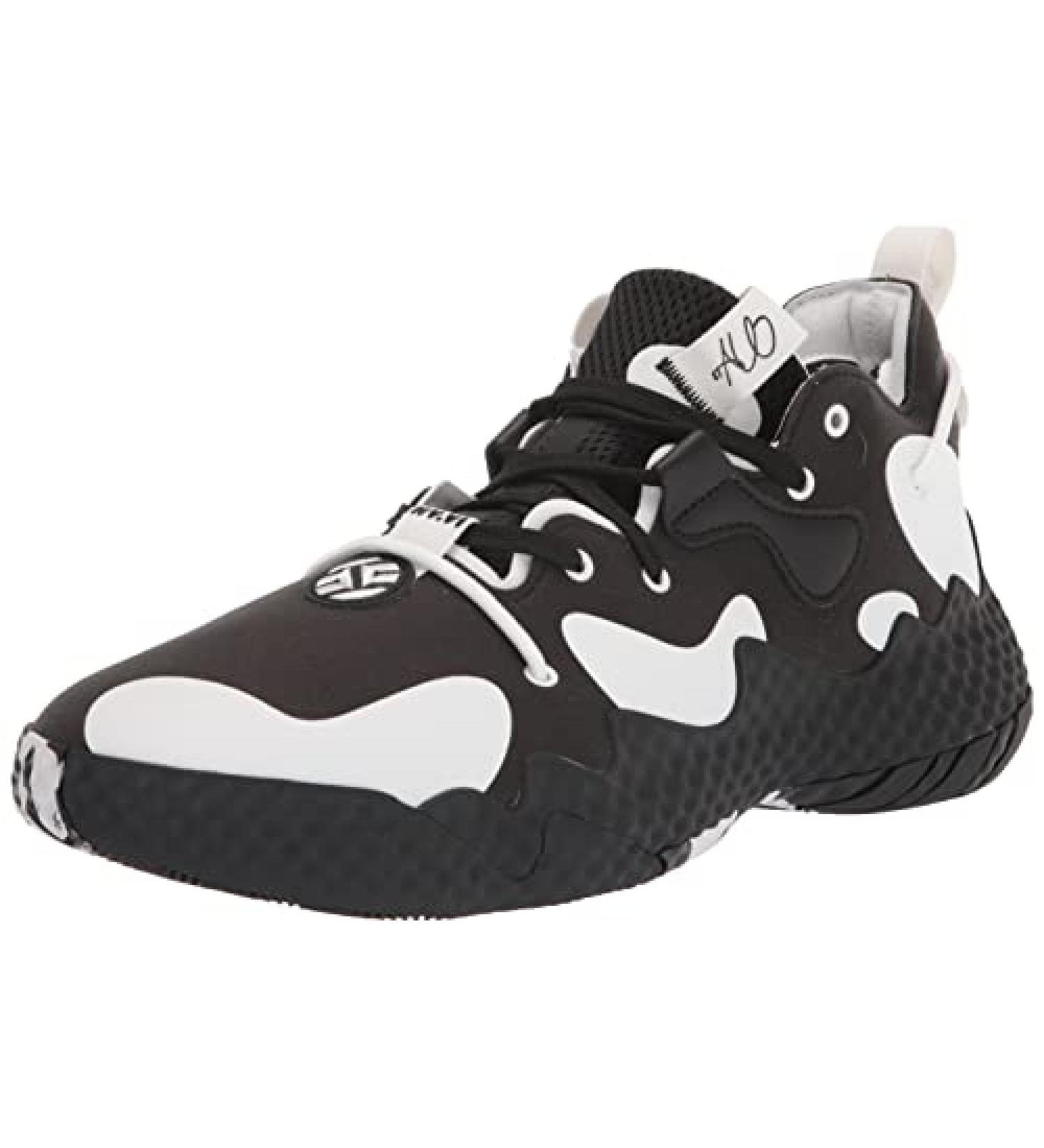 adidas Harden Vol. 6 Basketball Shoe - Unisex, Black/White, Size 17 Women/12 Men - Buy Online on GoSupps.com