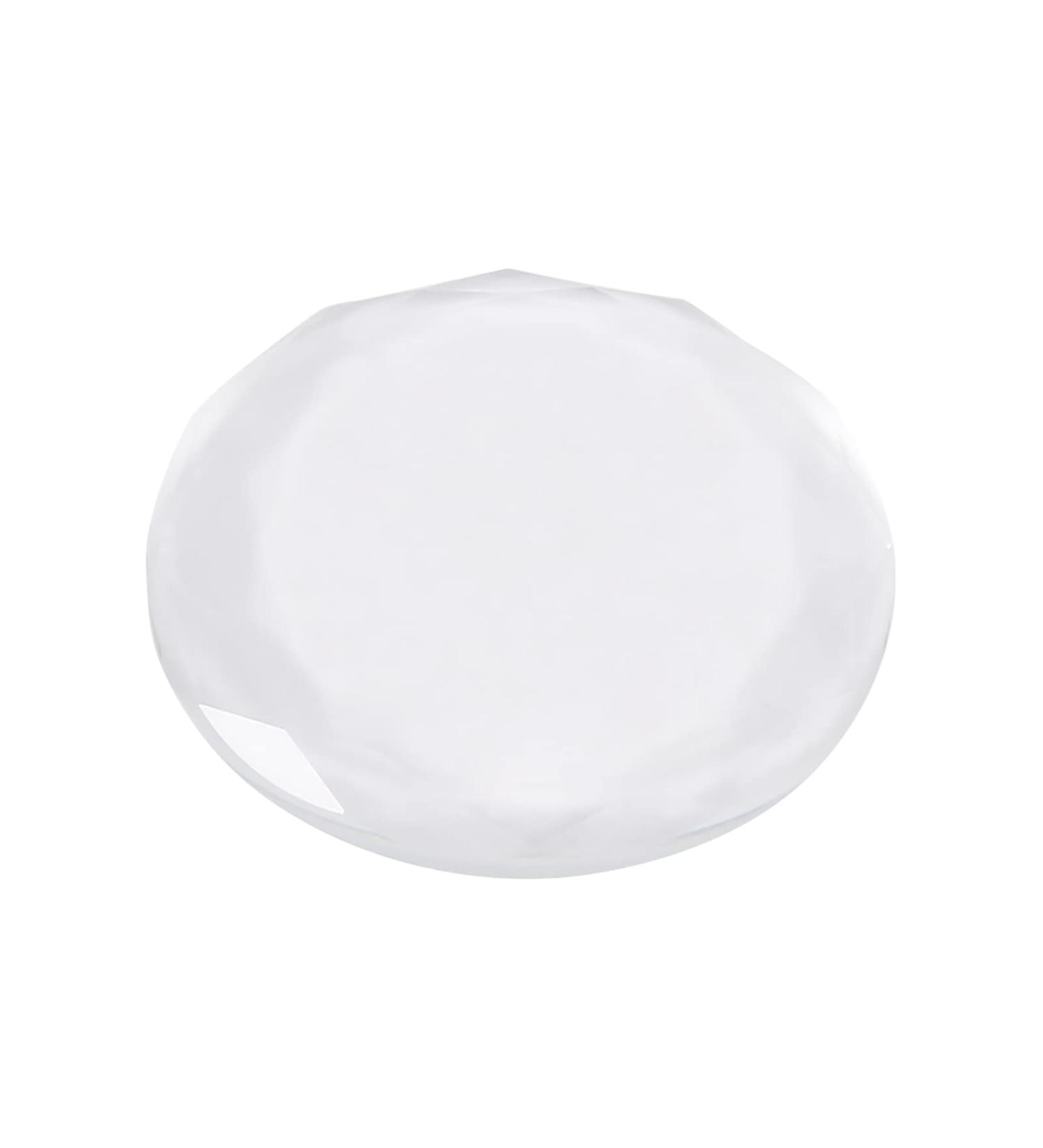 Eyelash Glue Holder Round Crystal Lash Separator Adhesive Glue Pallet Extensions Transparent Glass Gasket Eyelash Stand Spacer for Makeup Art Round Spacer - Buy Online on GoSupps.com