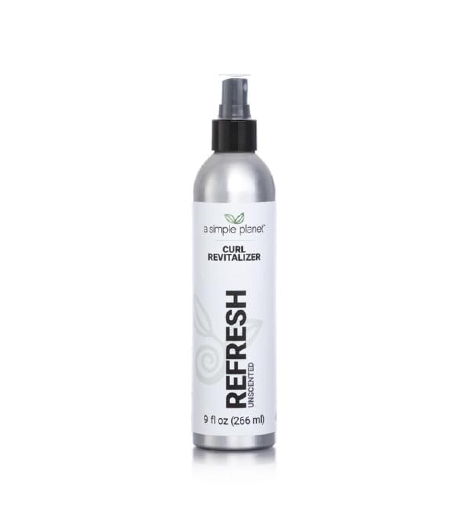 Refresh Curl Revitalizer for Curly Hair (9 Floz Unscented) Unscented 9 Fl Oz (Pack of 1)