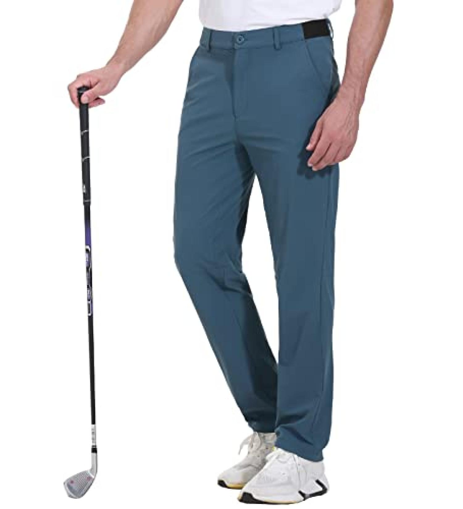 Rdruko Men's Stretch Golf Pants - Quick Dry Lightweight Casual Dress Pants Navy Blue 34 - Buy Online on GoSupps.com