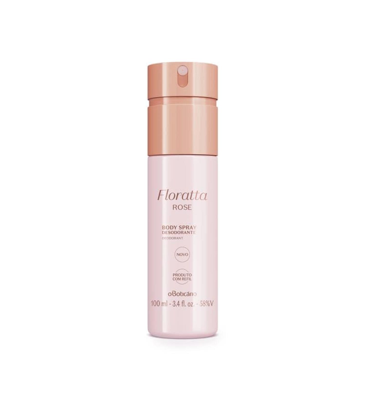 Boticario - Linha Floratta (Rose) - Body Spray 100 Ml - (Floratta (Rose) Collection - Body Spray 3.4 Fl Oz)