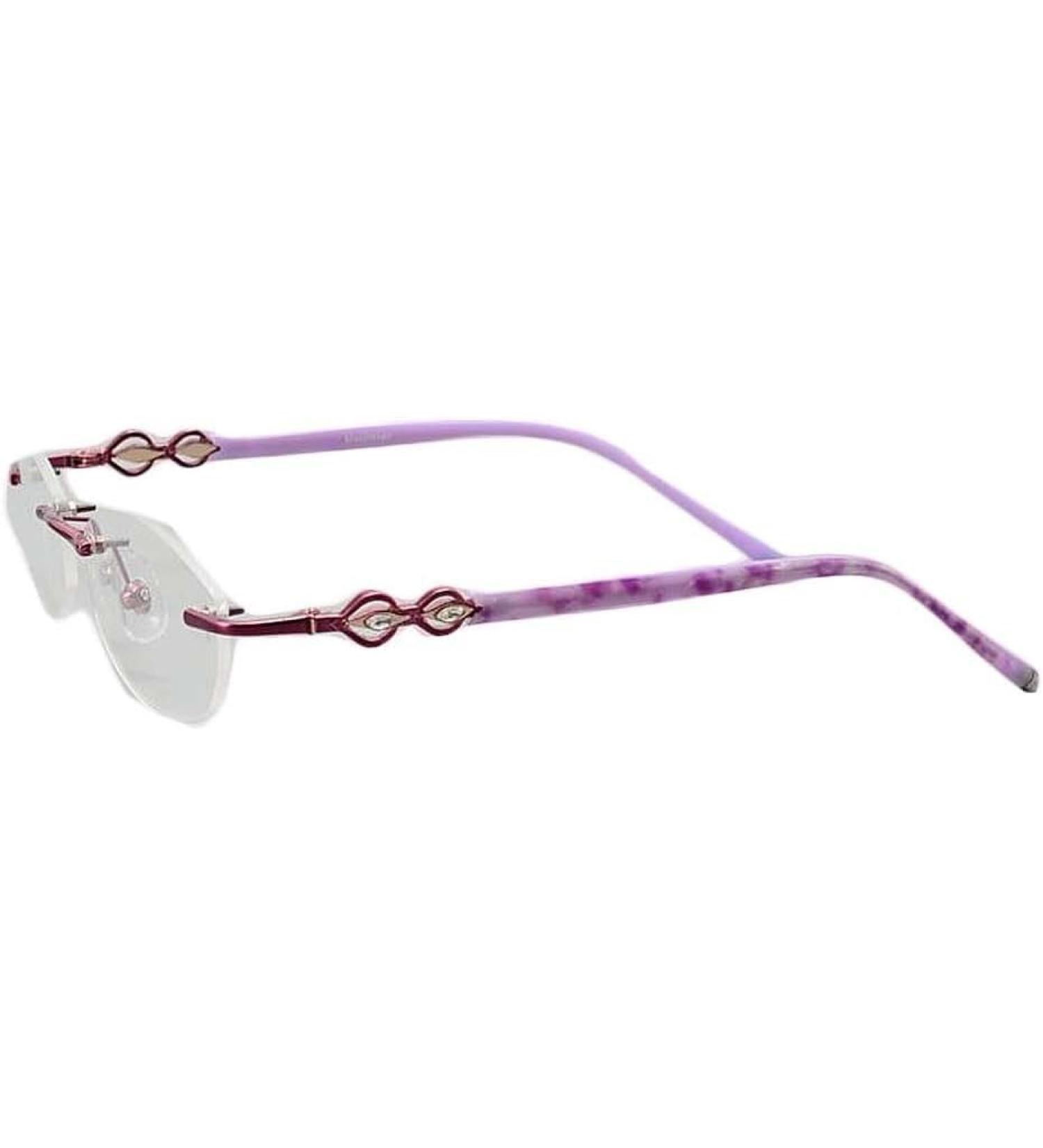 Efarma Glasses Replacement Legs & Accessories - Purple Iron Arms Nose Bridge & Repair Parts for Borderless Glasses - Buy Online on GoSupps.com