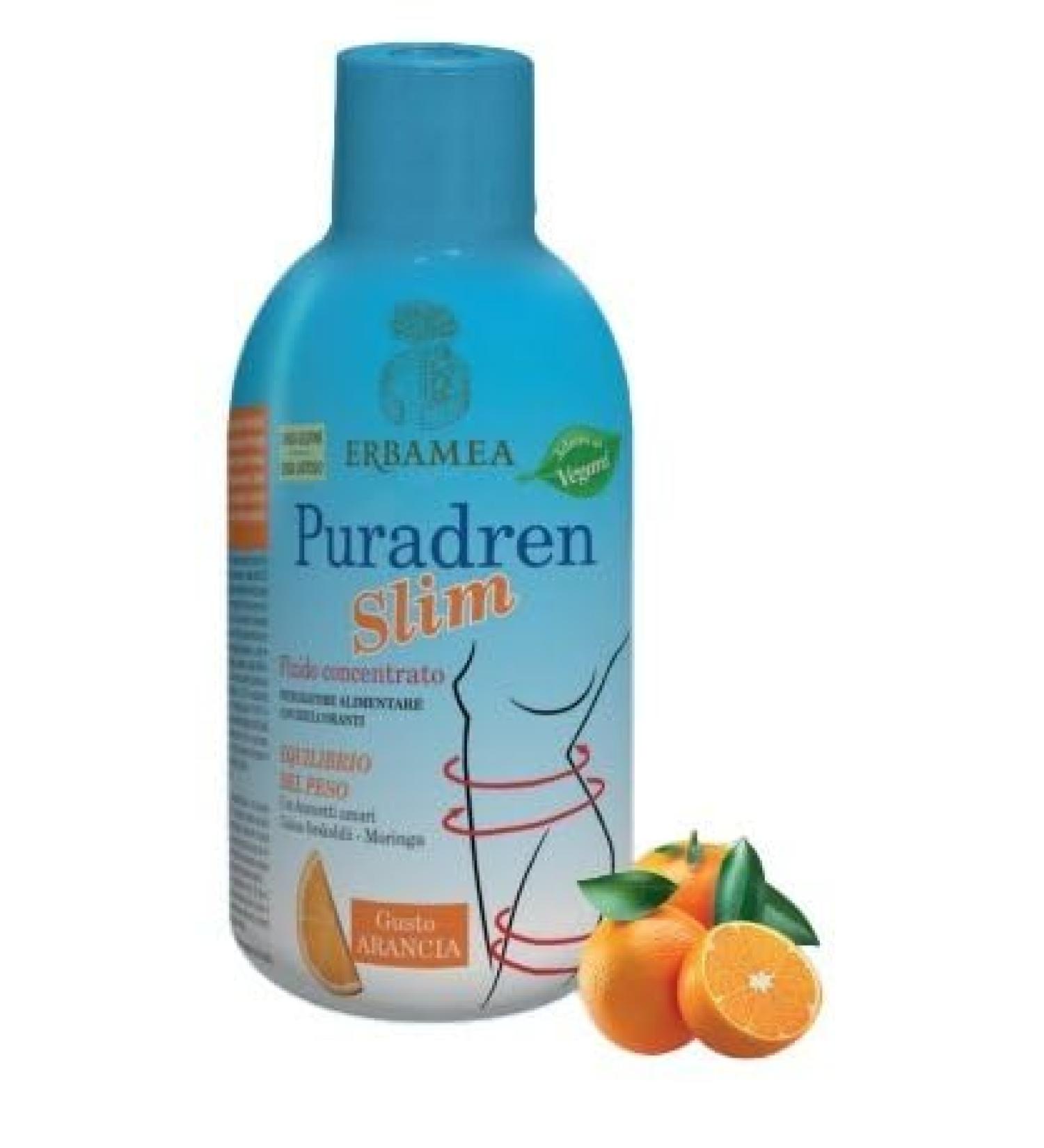 Erbamea Erbamea | Puradren Slim Concentrated Fluid 500 ml Orange Flavor