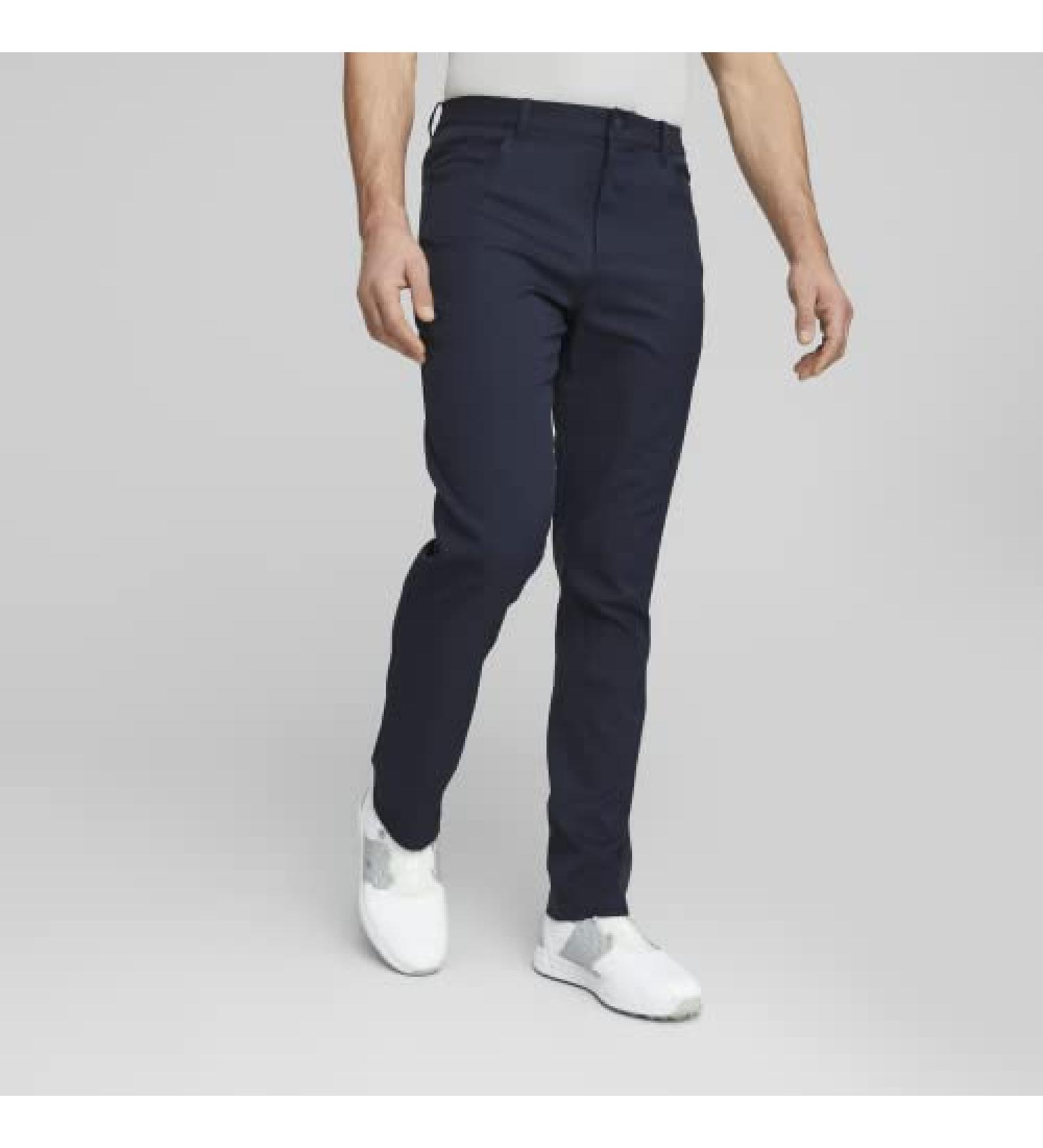 PUMA GOLF Men's Dealer 5 Pocket Pant Navy Blazer 34W x 32L - Stylish and Comfortable Golf Pants - Buy Online on GoSupps.com