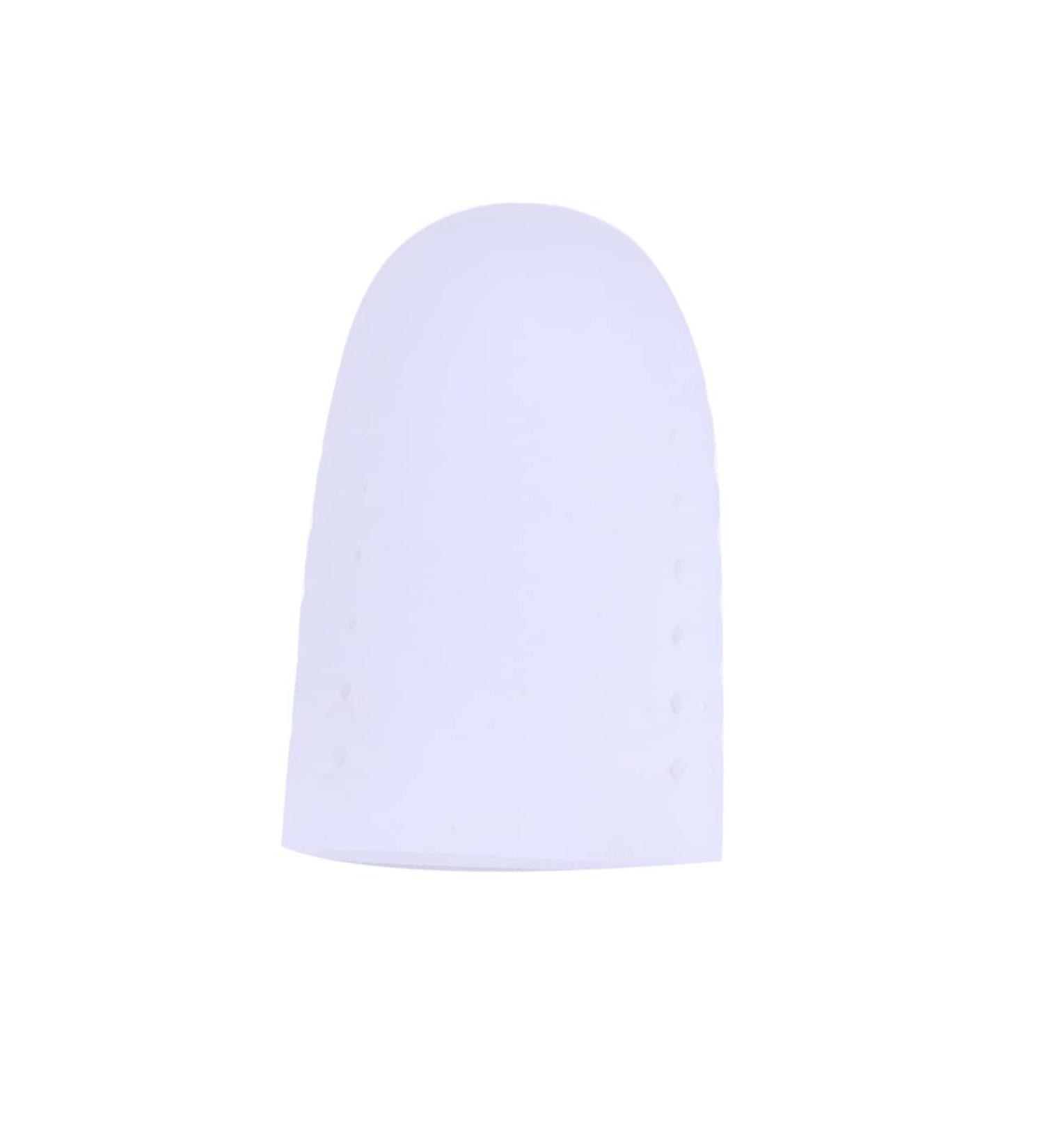 Healeved 2 Pair Big Toe Cushion Tubes - Silicone Toe Sleeves for Hammer Toes - Thumb & Finger Protectors - Size 2 White - Buy Online on GoSupps.com