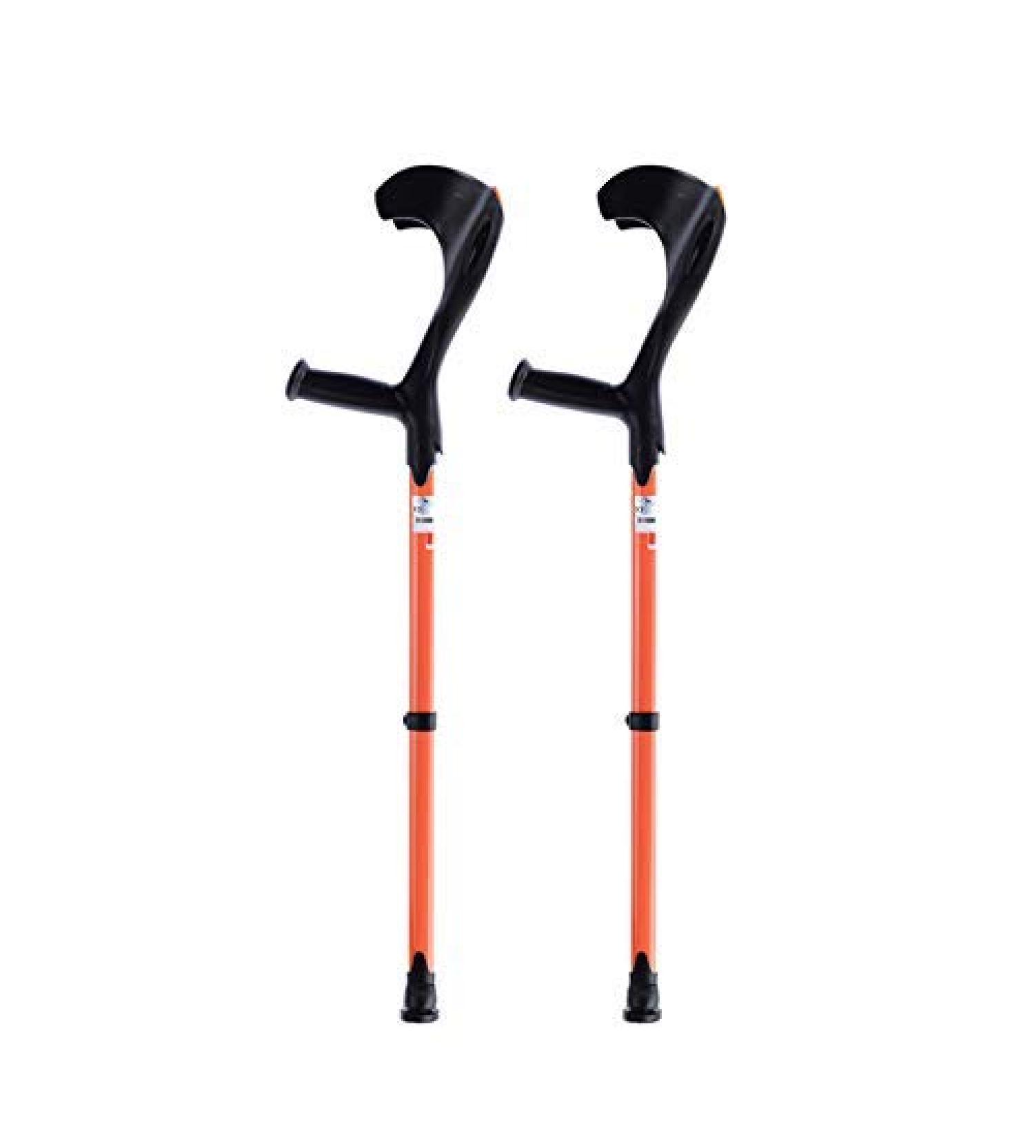 Canes Forearm Crutches 1 Pair (2 Units) - Lightweight Arm Cuff Crutch - Adjustable Ergonomic Heavy Duty for Standard and Tall Adults - Comfortable Gray (Color : Black) Prosperous Orange - Buy Online on GoSupps.com