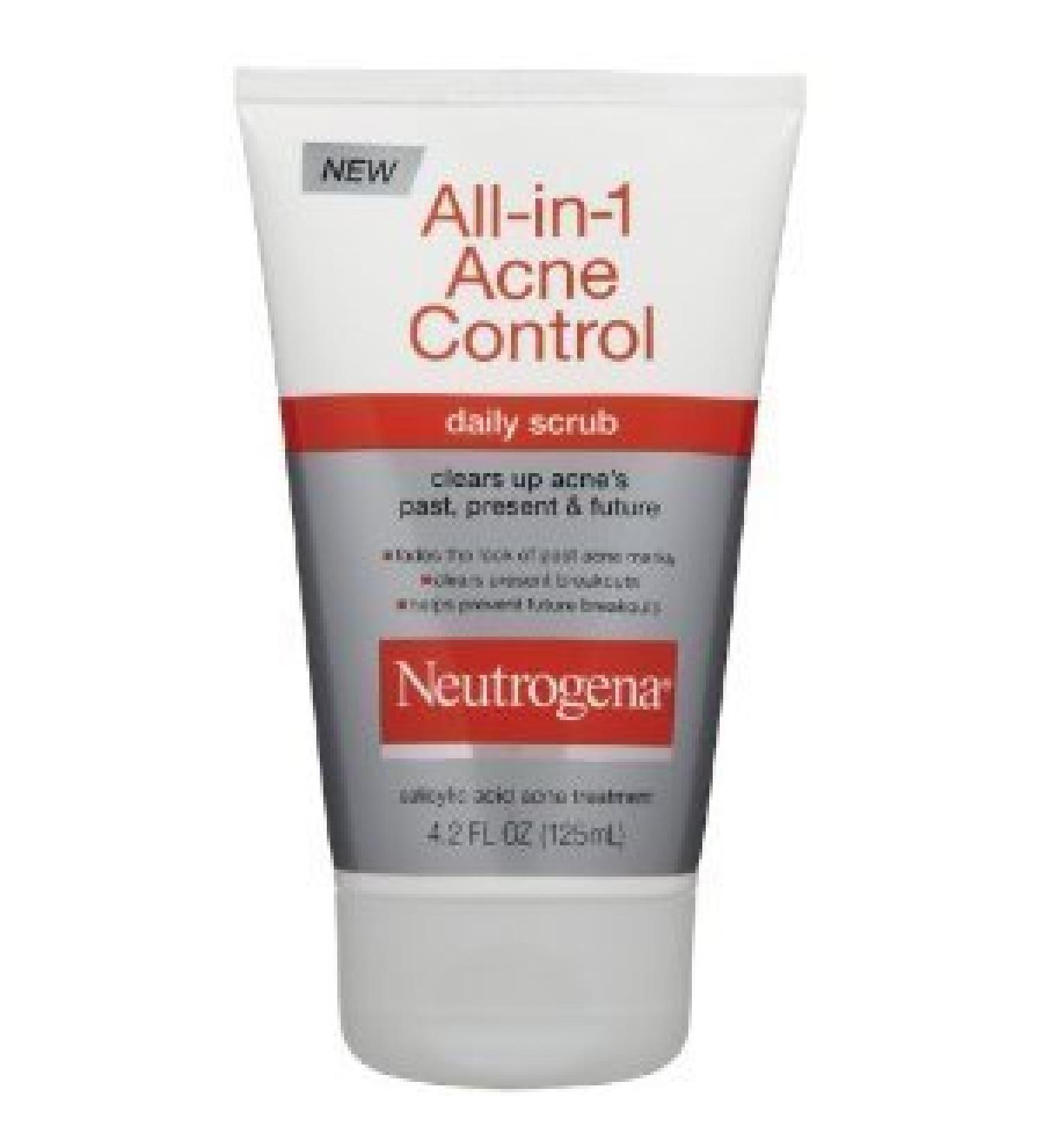 Neutrogena All-in-1 Acne Control Daily Scrub  4.2 Fl Oz