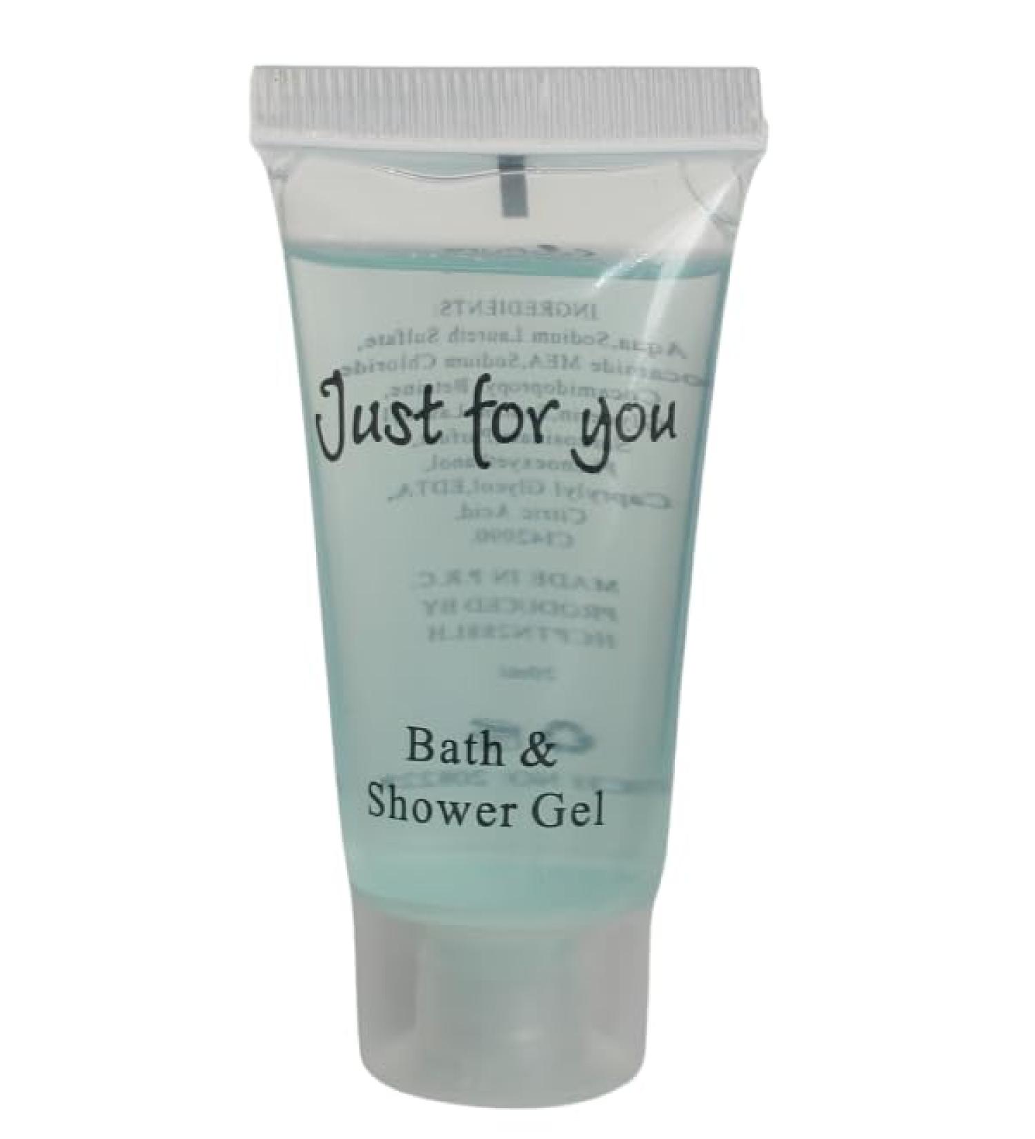 Bath and Shower Gel -20ml Tubes - 30 - Just for You - Hotel - Leisure - Travel - Home