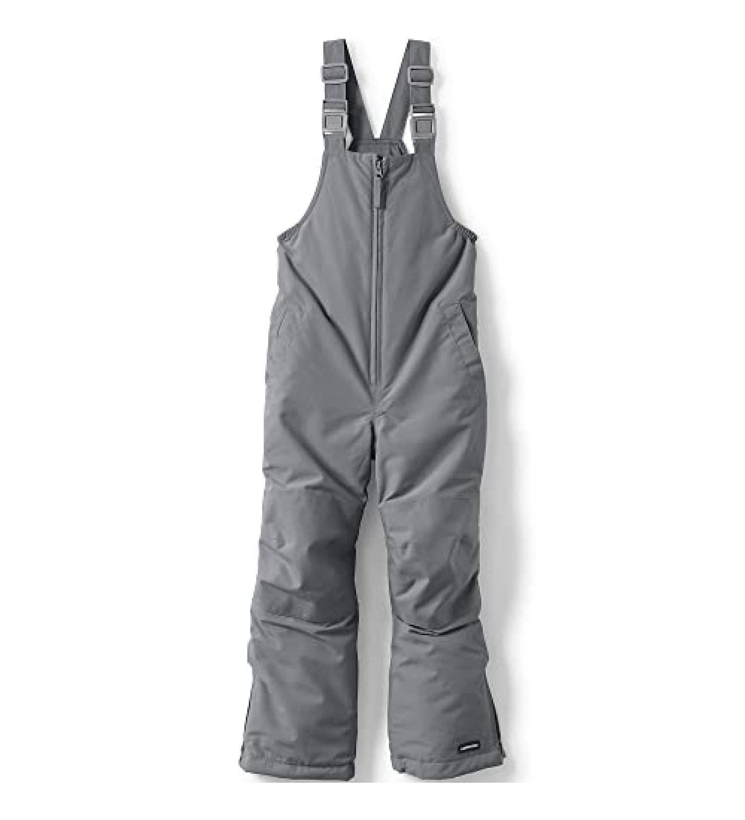 Lands' End Kids Squall Snow Bibs Cadet Gray | Kids Husky Size 14 - Buy Online on GoSupps.com