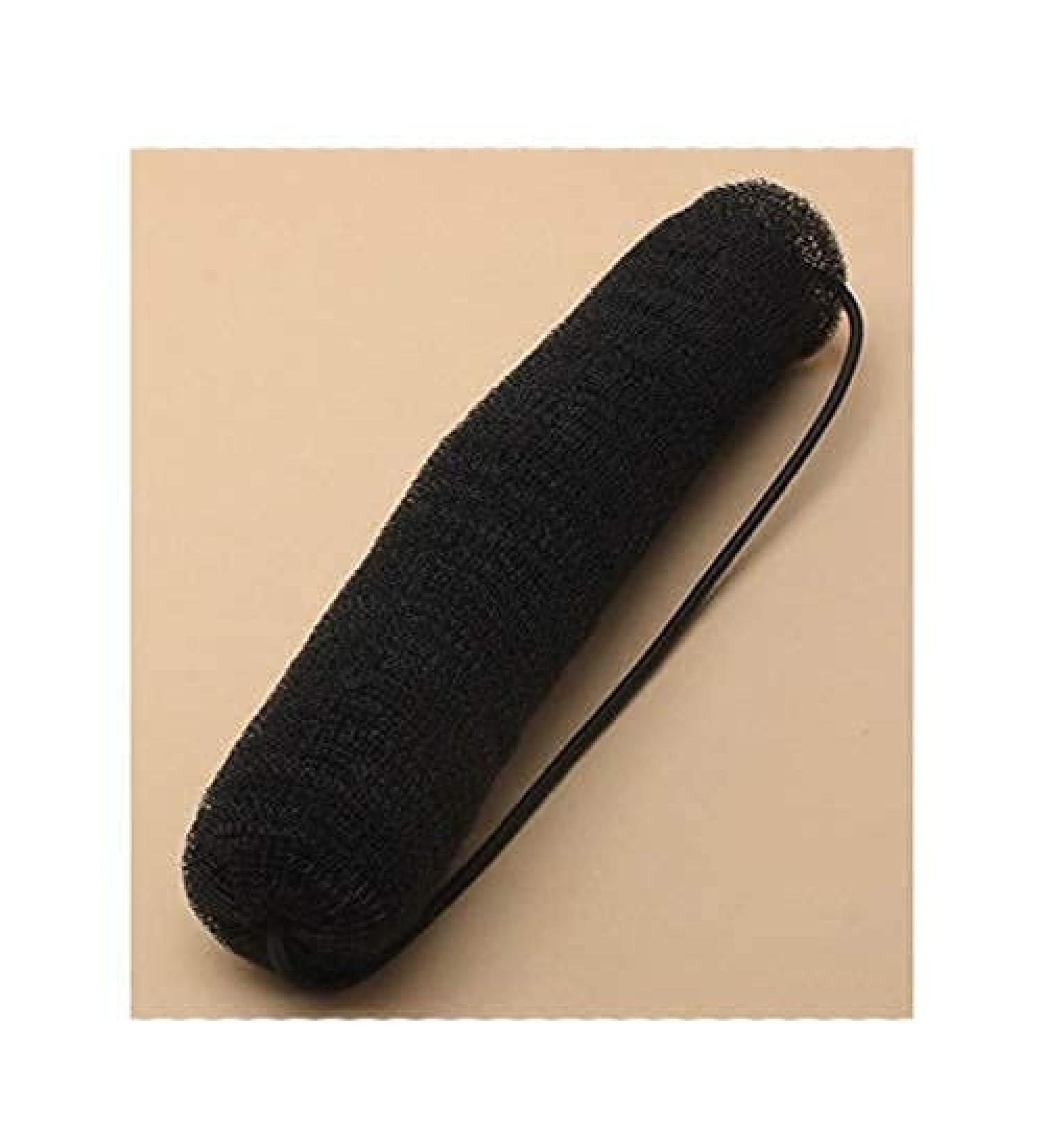 Hollywood Style Hair Bun Bump Up Sponge Roll for Girls and Women - Black - Buy Online on GoSupps.com