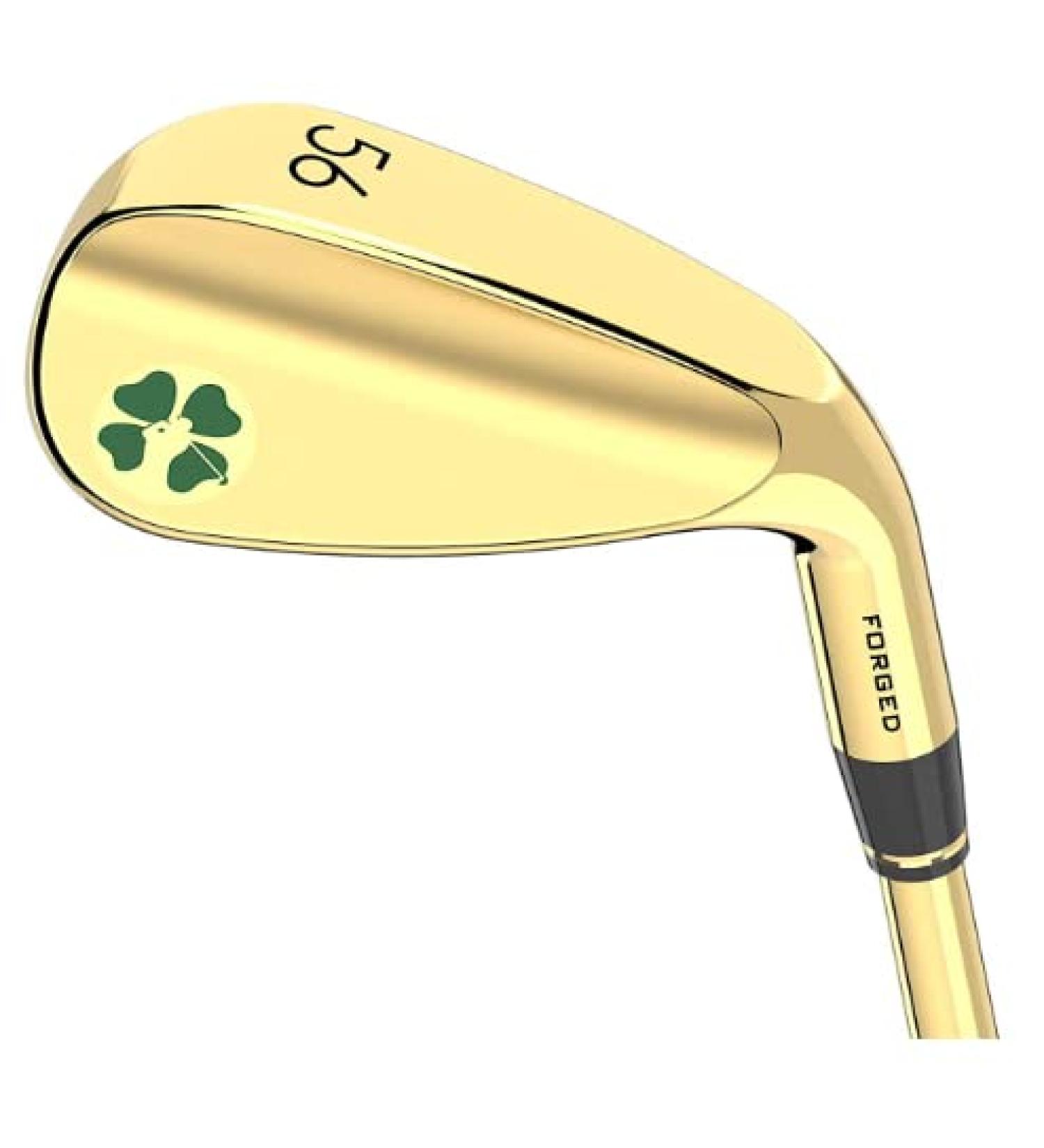 Lucky Gold 56 Sand Wedge - 12 Bounce | Regular Flex Steel Shaft | Forged Soft Carbon Steel | Right Handed - Buy Online on GoSupps.com