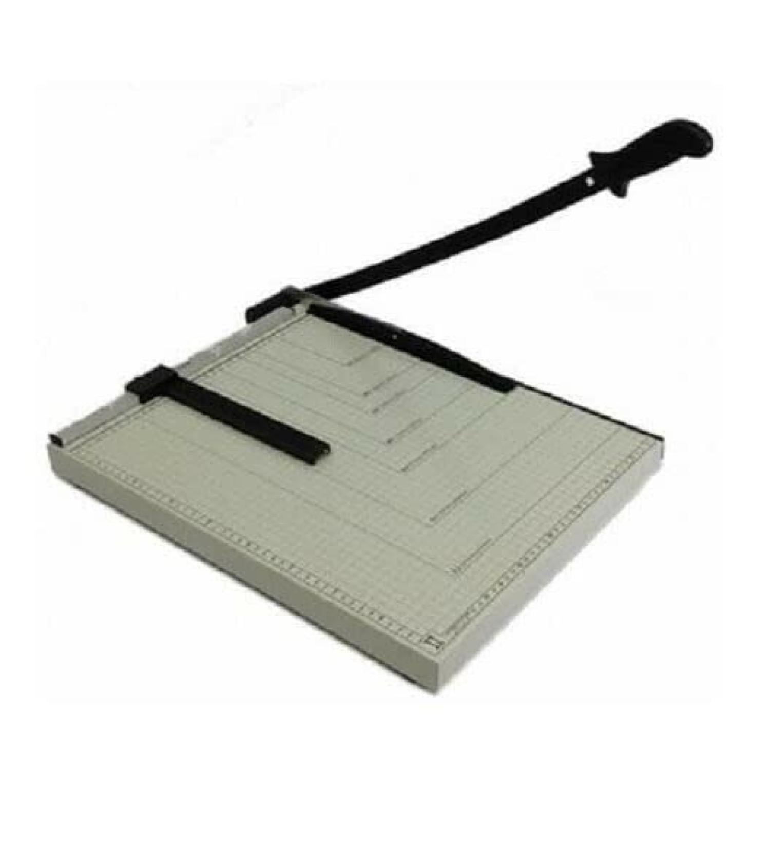 Paper Cutter Guillotine Style 10" Cut Length X 10" Inch Metal Base Trimmer - Buy Online on GoSupps.com