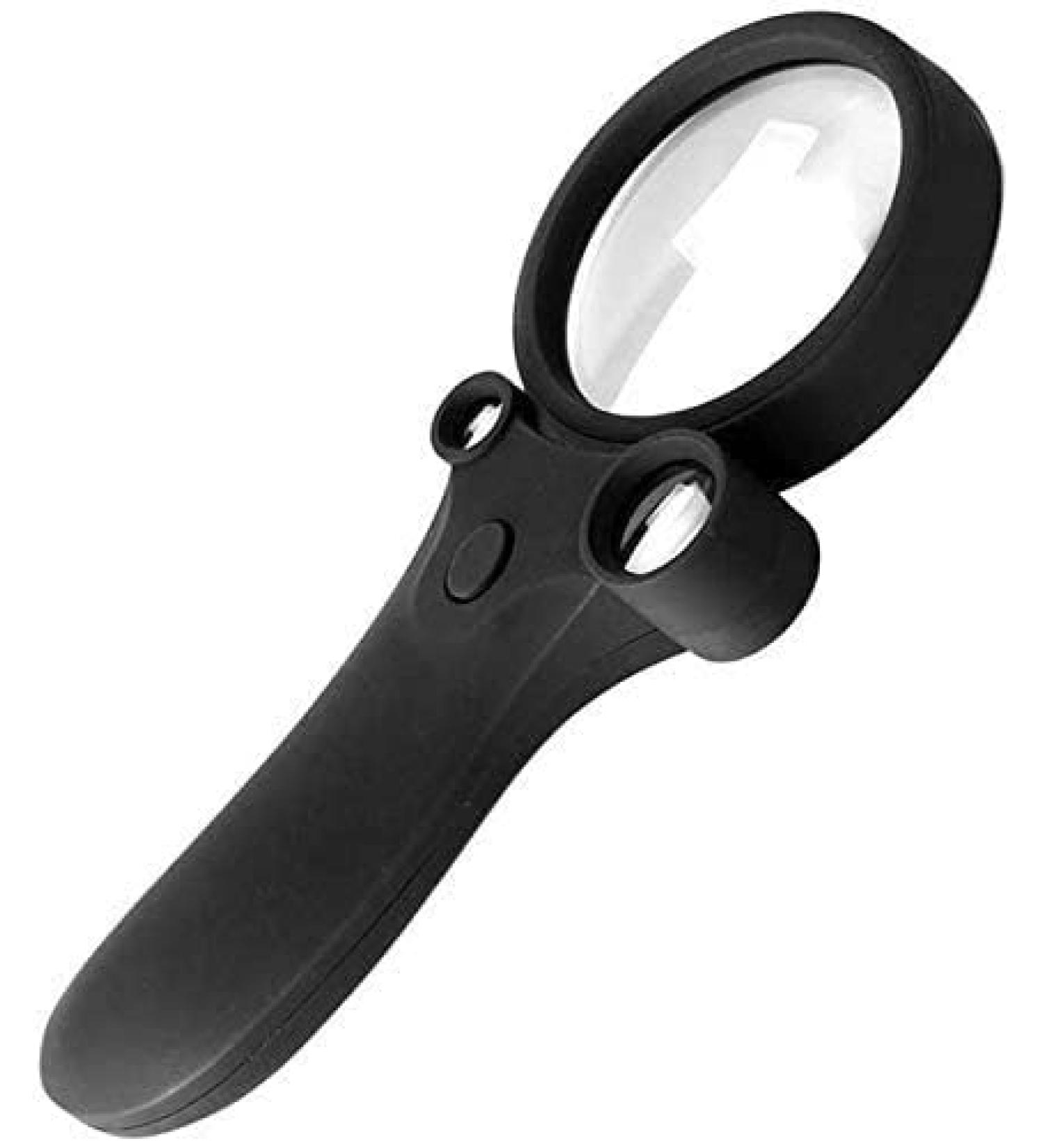 Magnifiers 2.5X 25X 55X Magnifying Glass with Led Light Cleaning Cloth Identification Portable for Elderly Students Magnifier Comfortable Anniversary - Buy Online on GoSupps.com