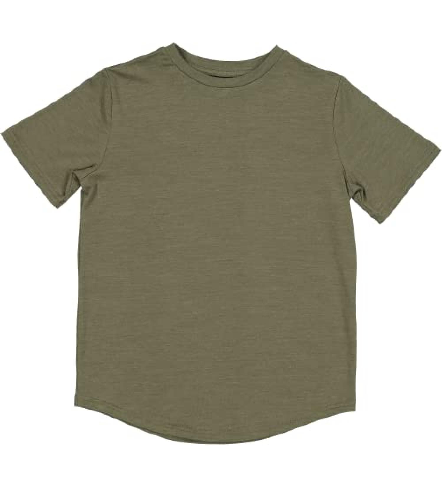 Nui Organics Merino Wool & Tencel Kids T-Shirt - Lichen, 8 Years | Ultra Soft Base Layer for Year-Round Comfort - Buy Online on GoSupps.com