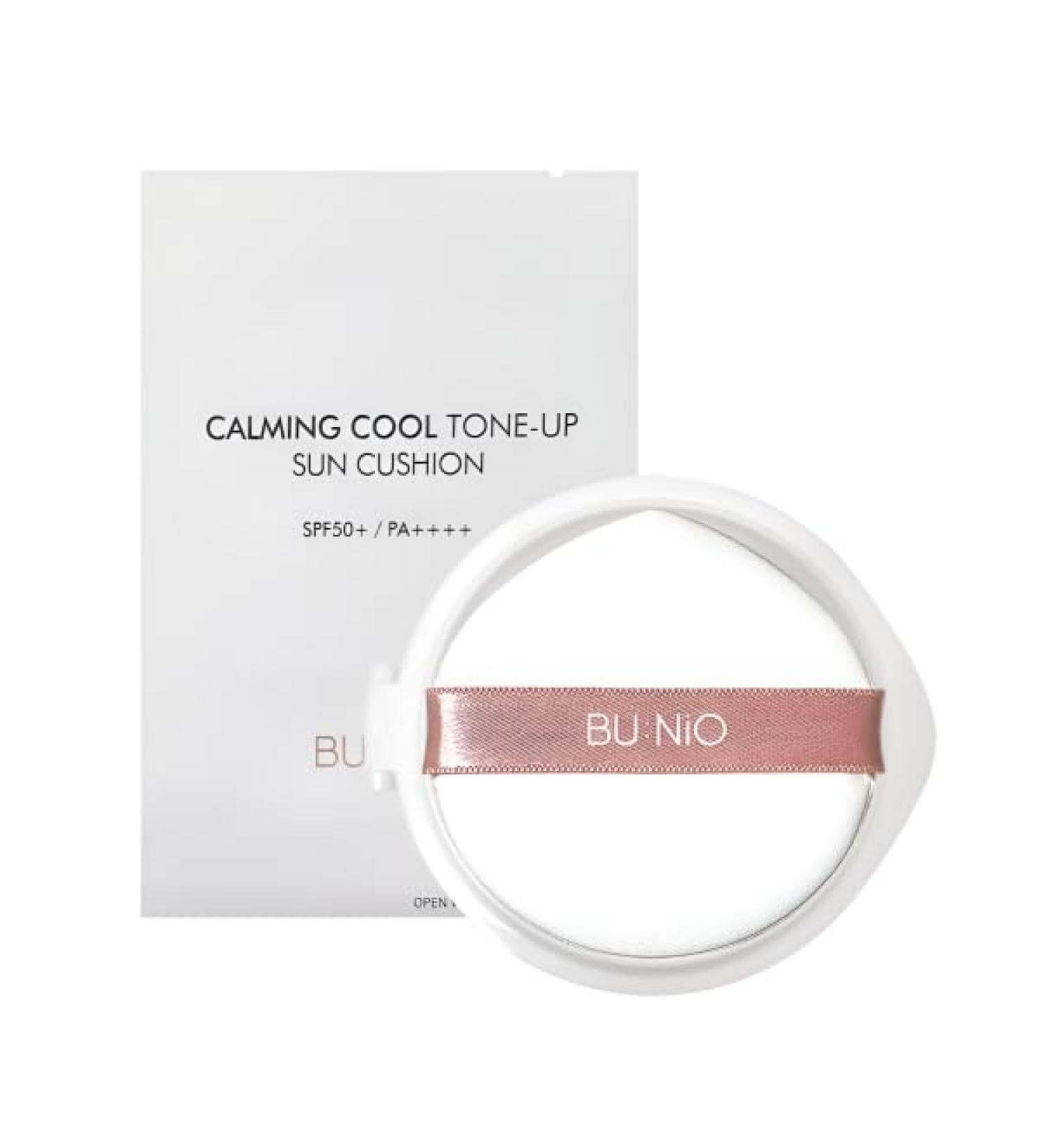 BU:NiO Calming Cool Tone up sun Cushion Foundation SPF50+ CC/BB Cream(0.88FlOz) Transparent&Natural tone-up&Even skin tone-Whitening&Wrinkle Improvement Derma tested (Pink Beige 0.88Fl Oz (Refill)) Pink Beige 0.88 Fl Oz (P  - Buy Online on GoSupps.com