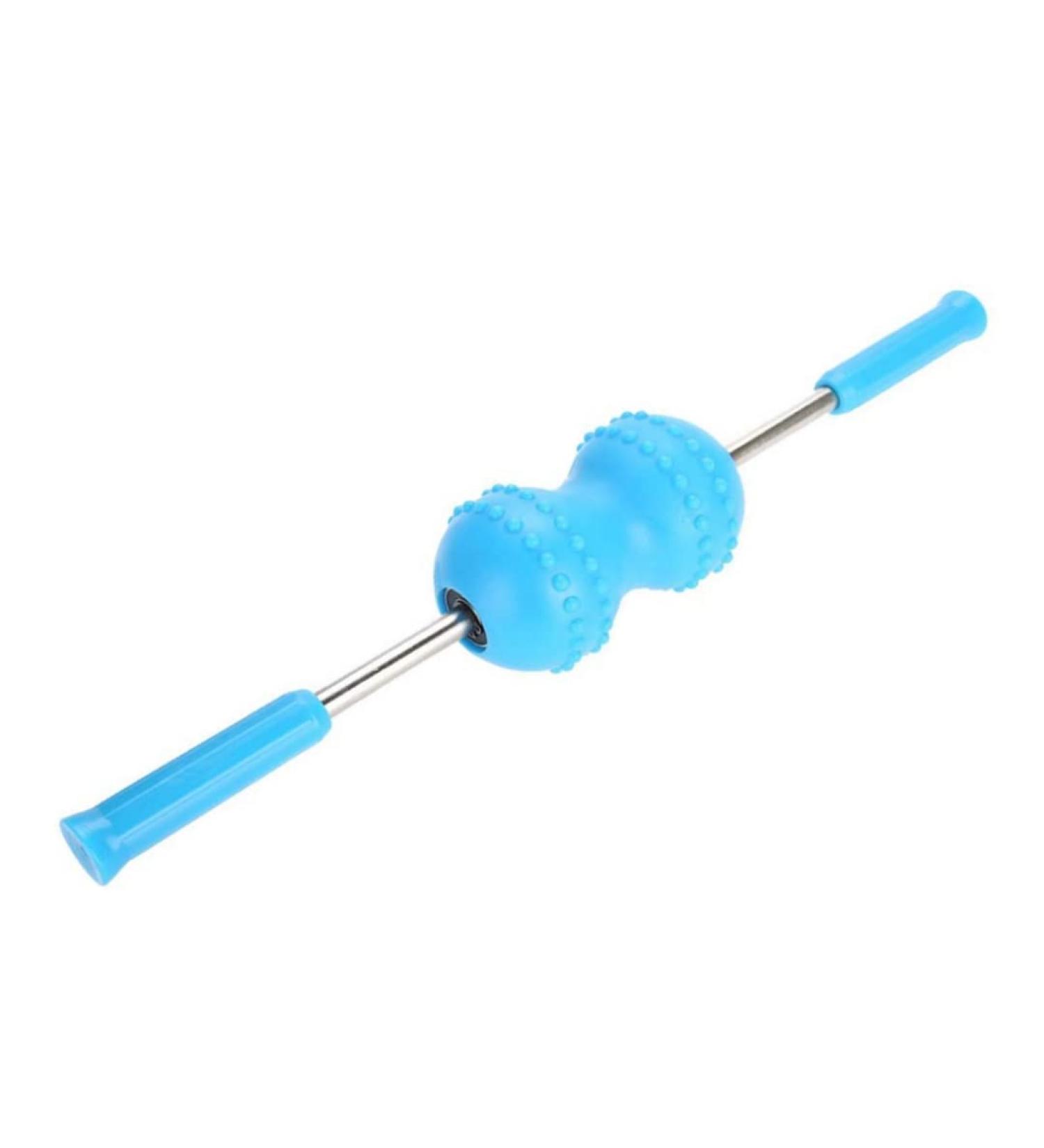 Muscle Roller Stick for Cellulite & Pain Relief Fascia Massage Device for Hind Legs - Blue - Buy Online on GoSupps.com