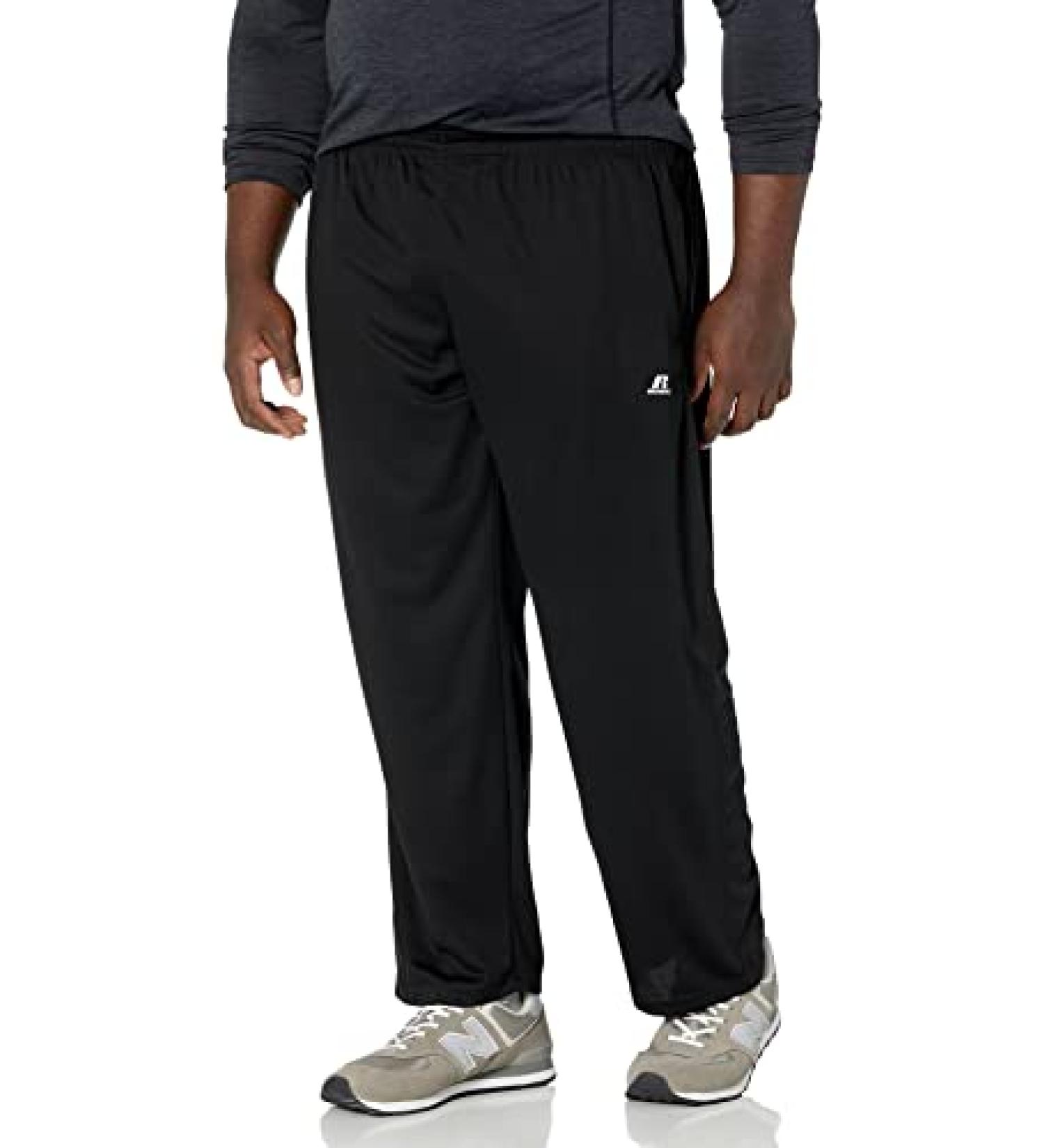 Russell Athletic Men's Big and Tall Dri-Power Pant 4X Black