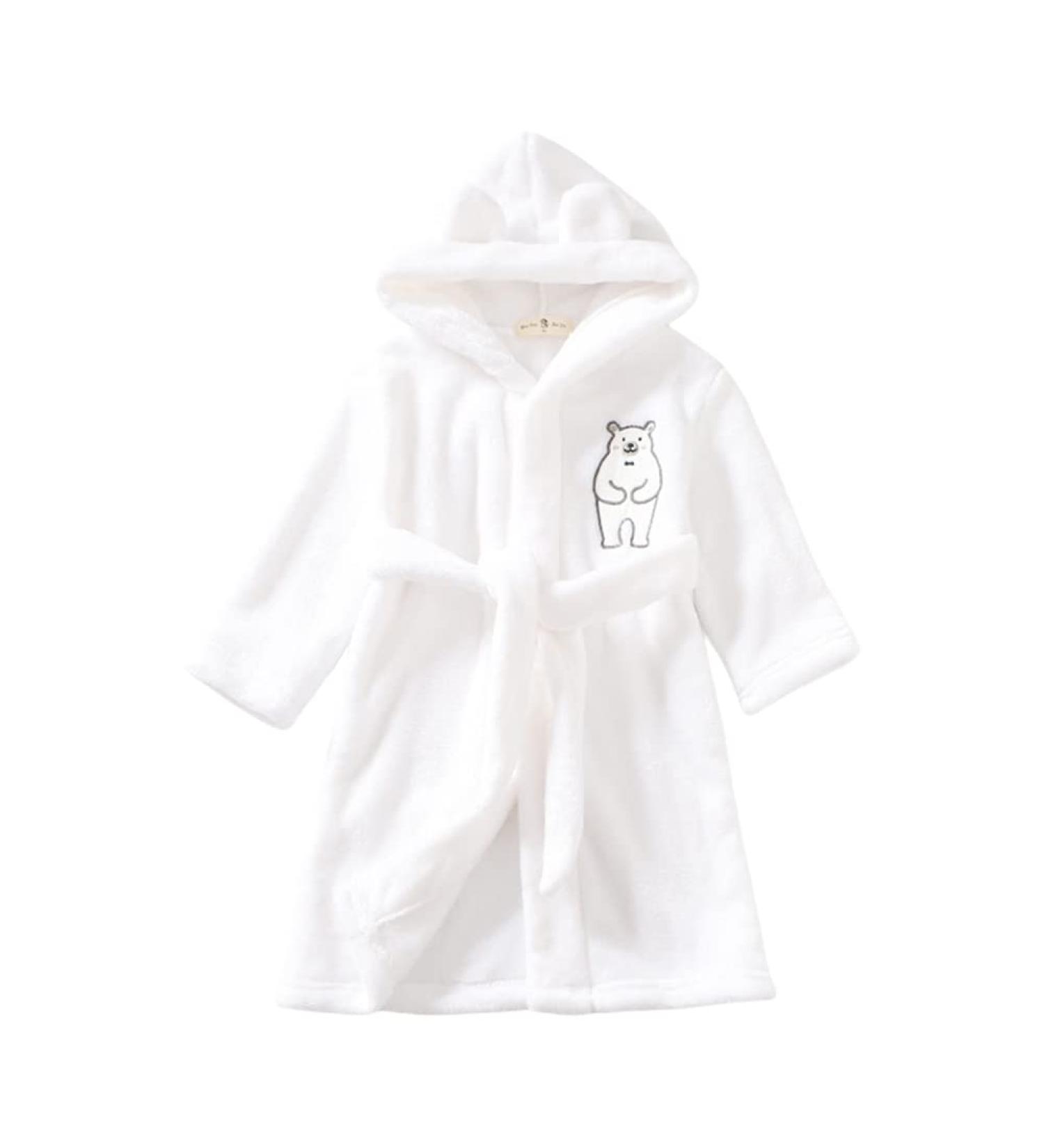 Miyanuby Baby Boys & Girls Soft Flannel Bathrobe - Animal Hoodie Homewear for 4-5 Years - Perfect Gift! - Buy Online on GoSupps.com