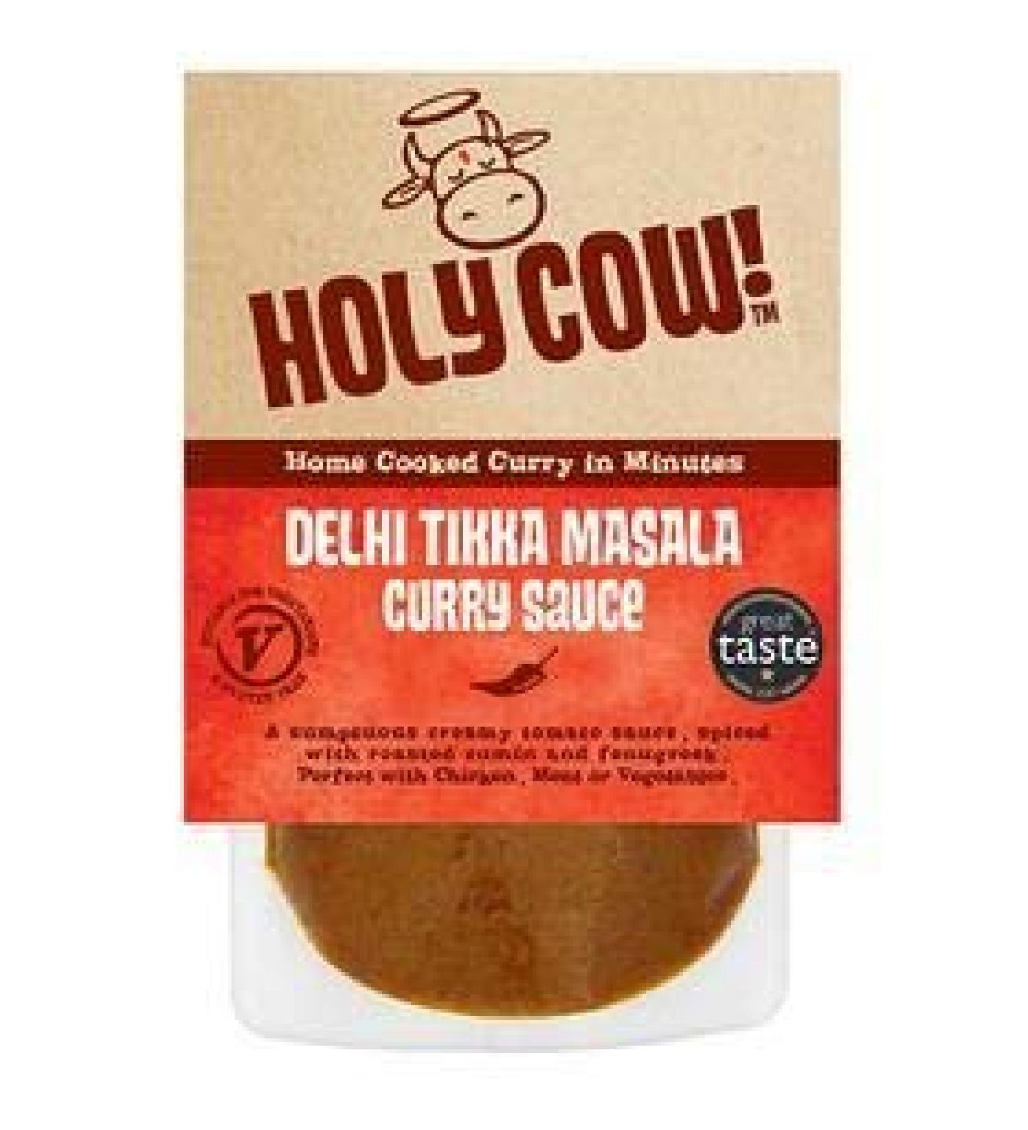 Holy Cow Holy Cow! Delhi Tikka Masala Lot de 5 sauces au curry 250 g
