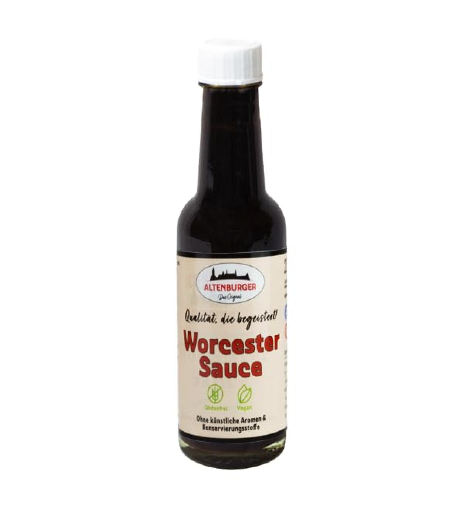 Altenburger Original Worcester Sauce, 140 ml, Worcestershire Sauce Gluten Free, Lactose Free, Vegan, No Added Flavours - Buy Online on GoSupps.com