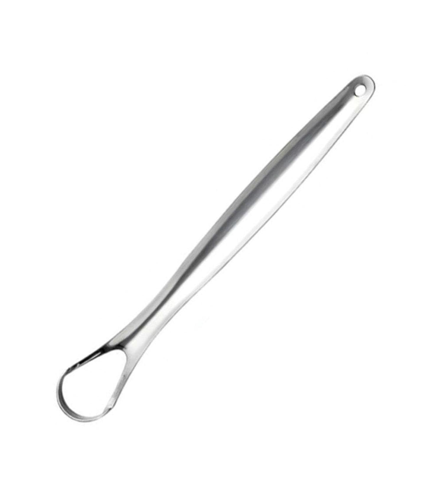 Stainless Steel Tongue Scraper - Bbasiliysd 1 Piece Breath Cleaner Tool for Adults | Oral Hygiene Accessory - Buy Online on GoSupps.com
