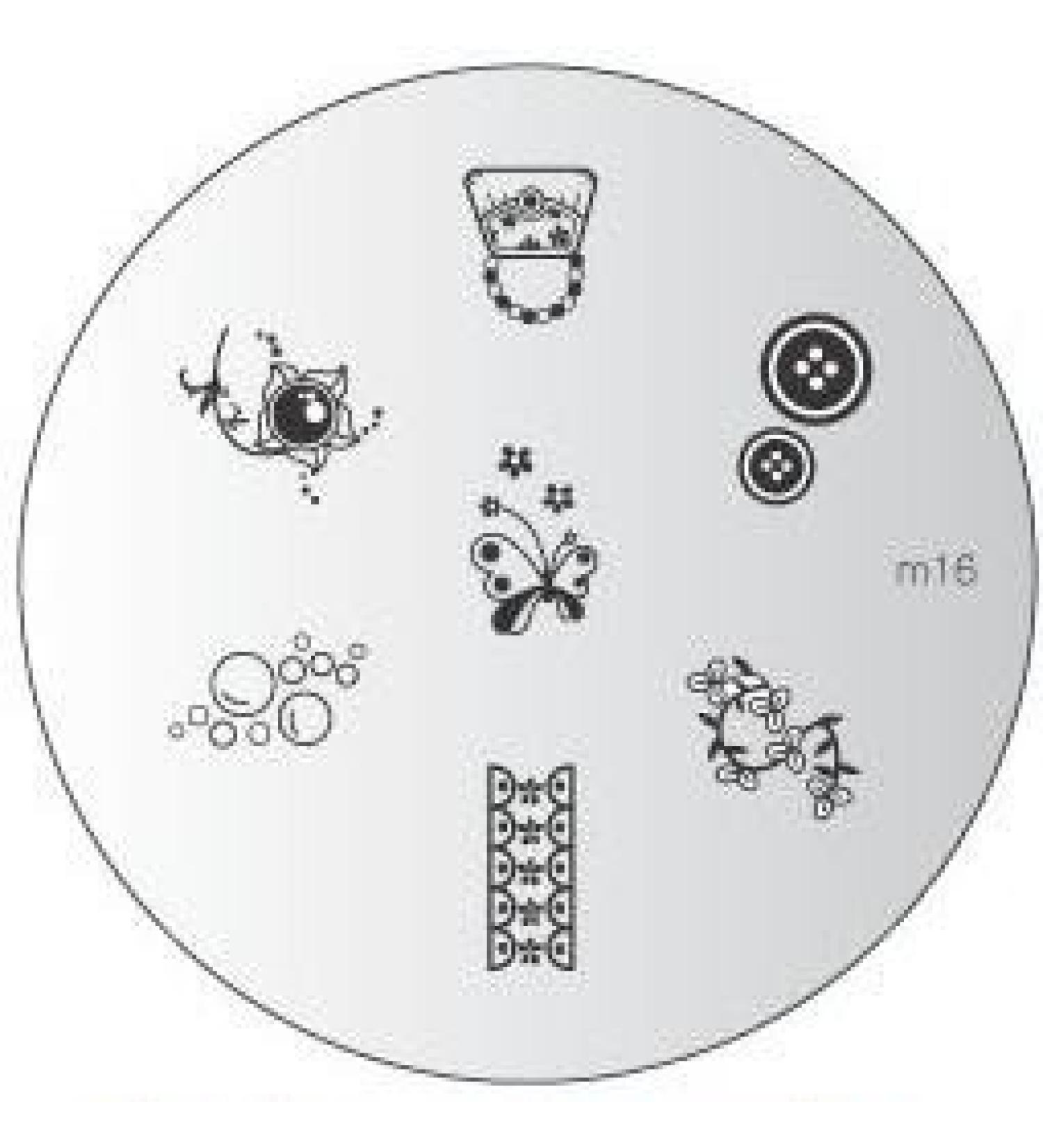 KONAD KONAD M16 nail art stamping plate special stamping pad for UV gel nails manicure